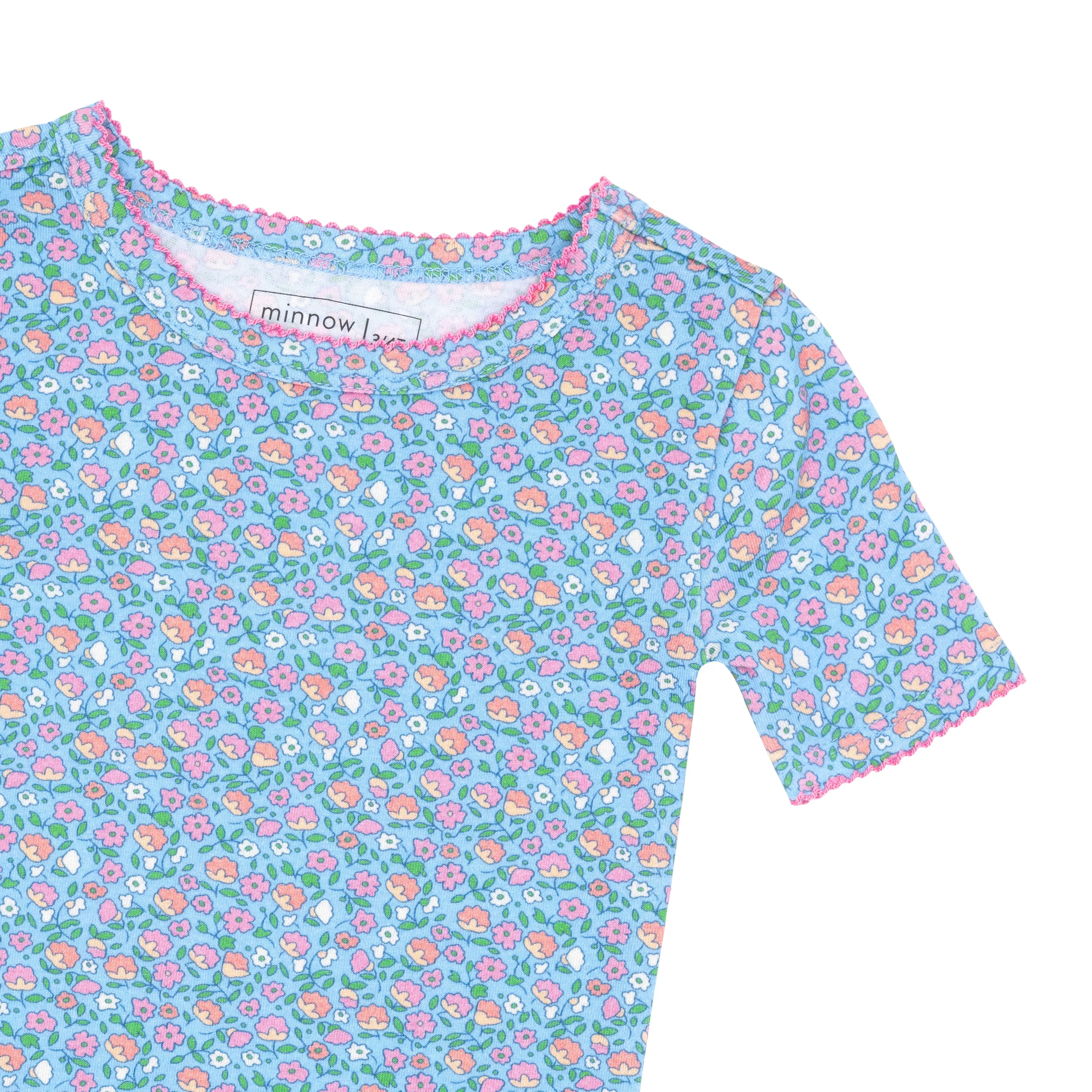 minnow x j.crew girls buttercup shirt and short pima pajamas set sold by minnow product image thumbnail 4