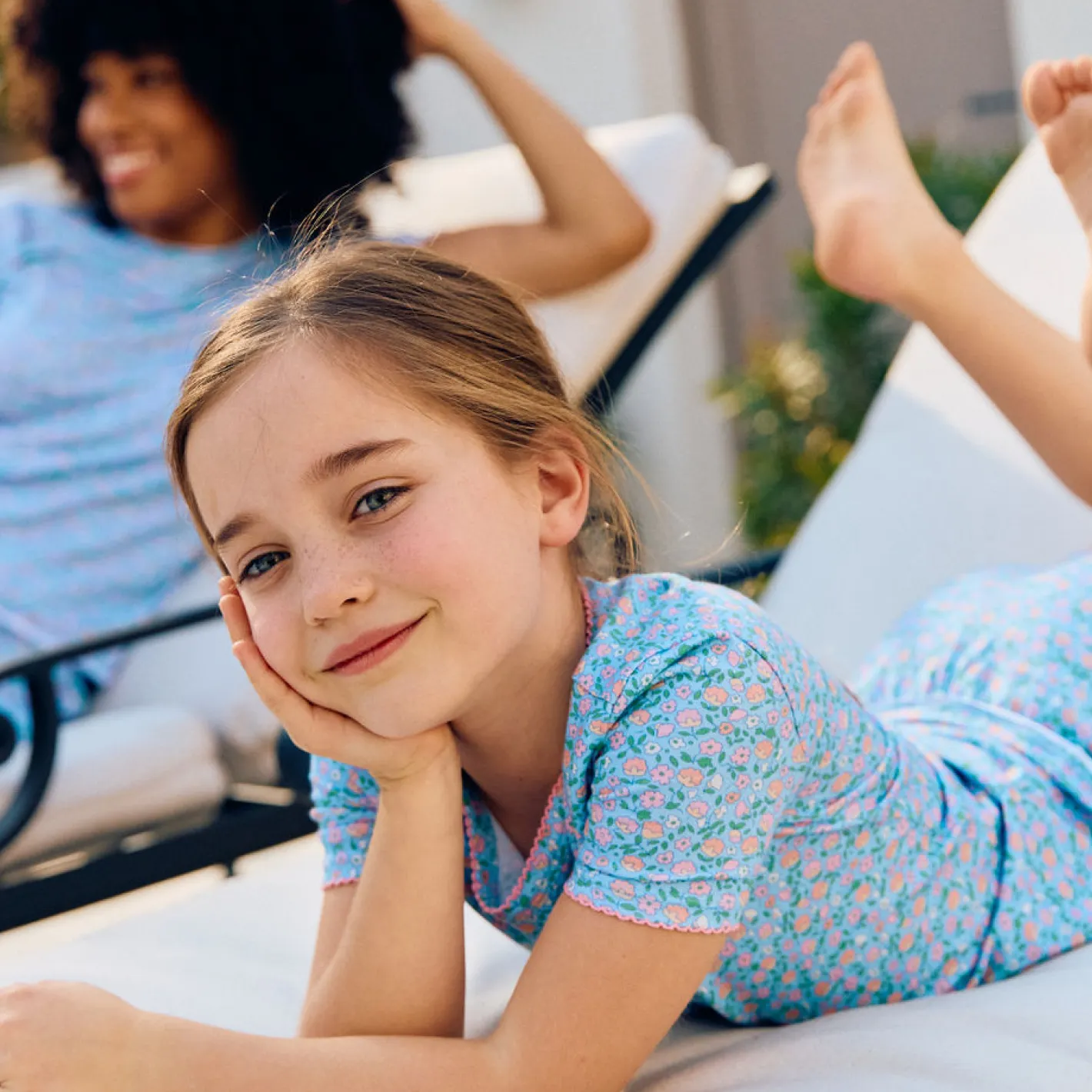 minnow x j.crew girls buttercup shirt and short pima pajamas set sold by minnow product image thumbnail 2