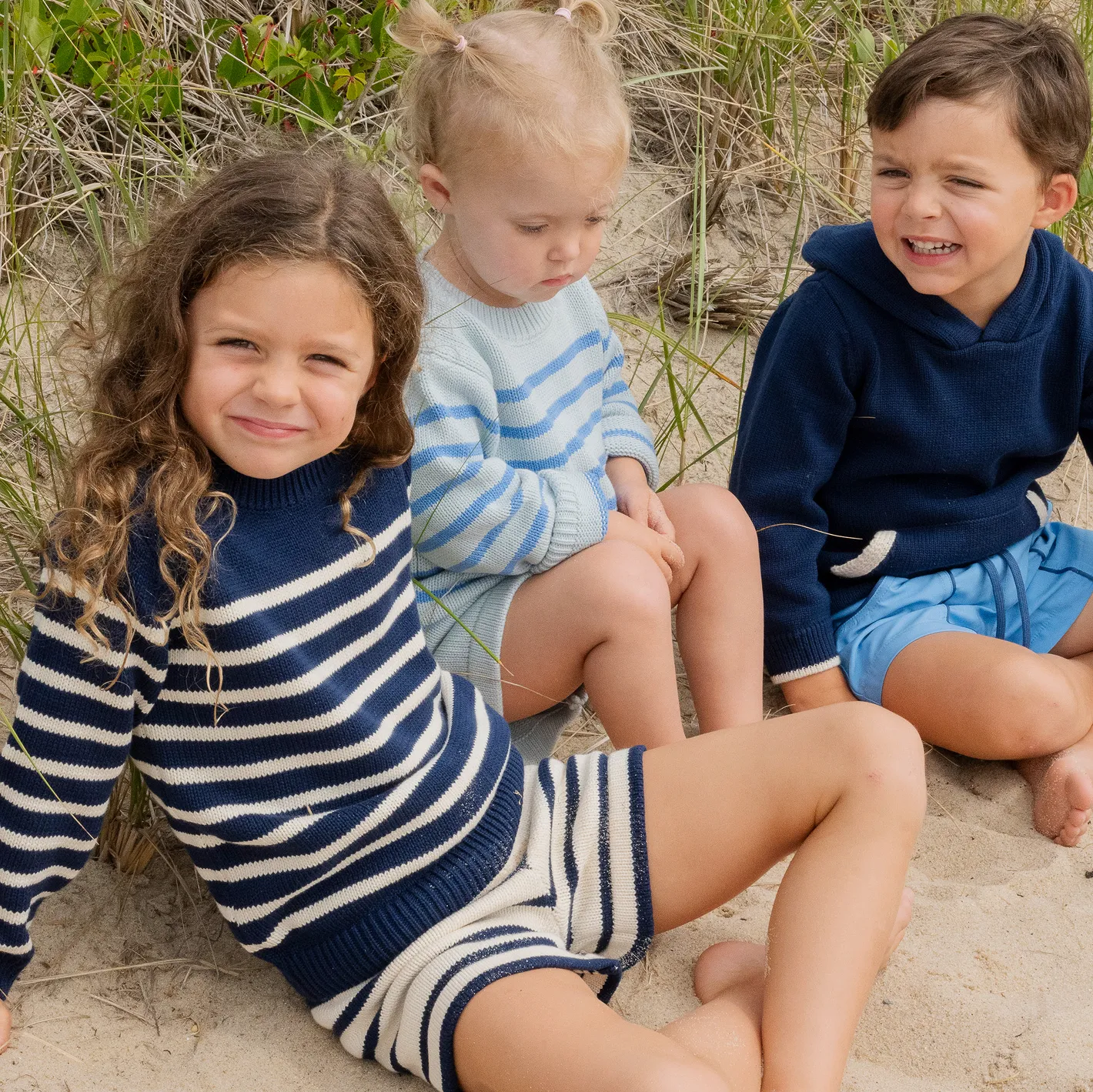 unisex breton stripe knit short sold by minnow product image thumbnail 5