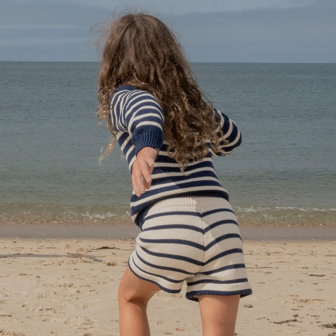 unisex breton stripe knit short sold by minnow product image thumbnail 4