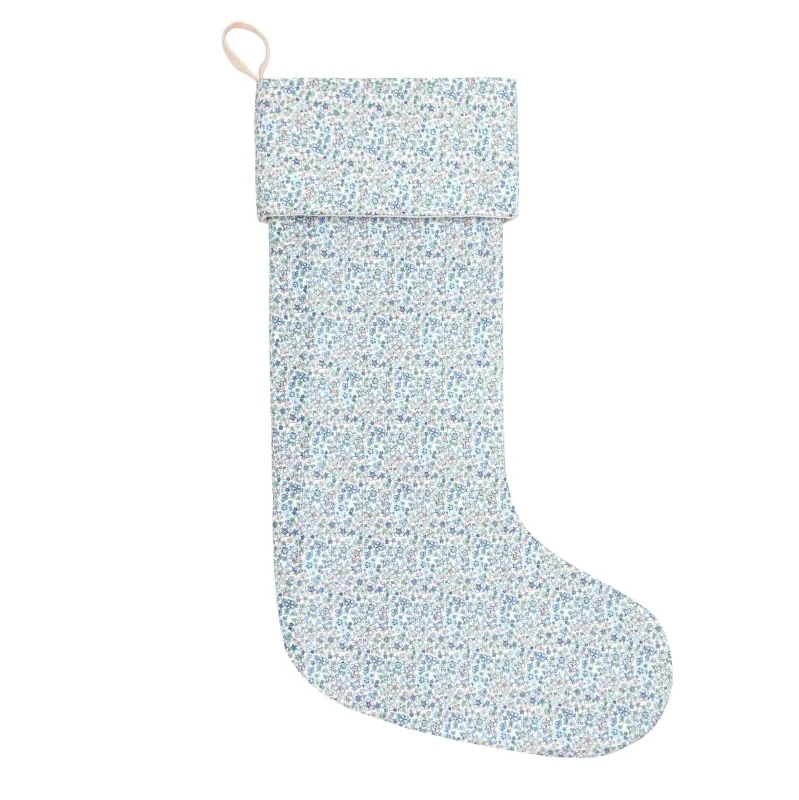 slate floral quilted quilted stocking sold by minnow