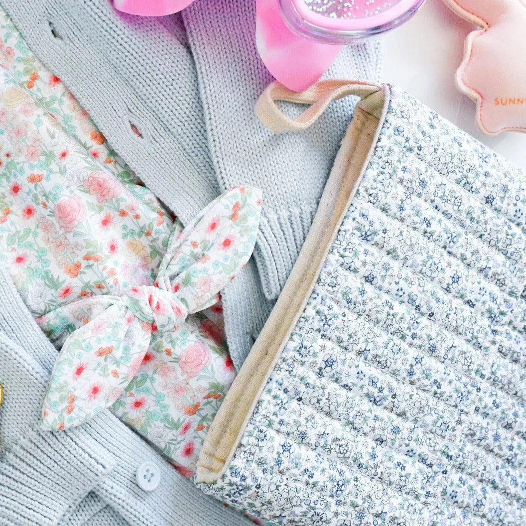 slate floral quilted quilted stocking sold by minnow product image thumbnail 4