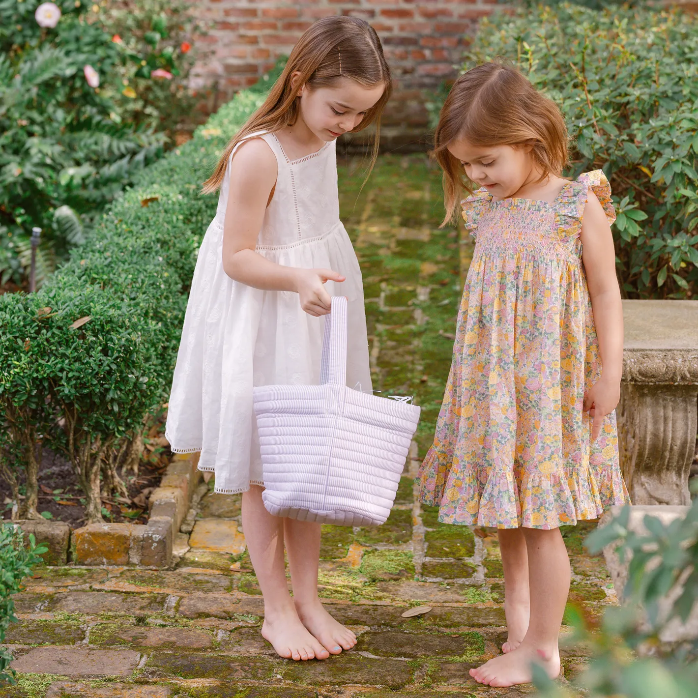 lavender stripe quilted easter bucket sold by minnow product image thumbnail 3