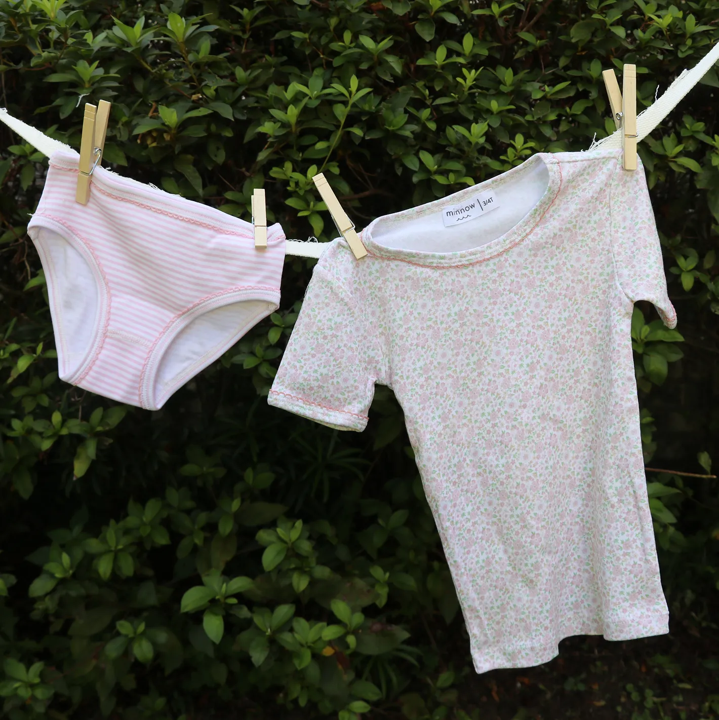 girls cotton tee 2-pack sold by minnow product image thumbnail 2