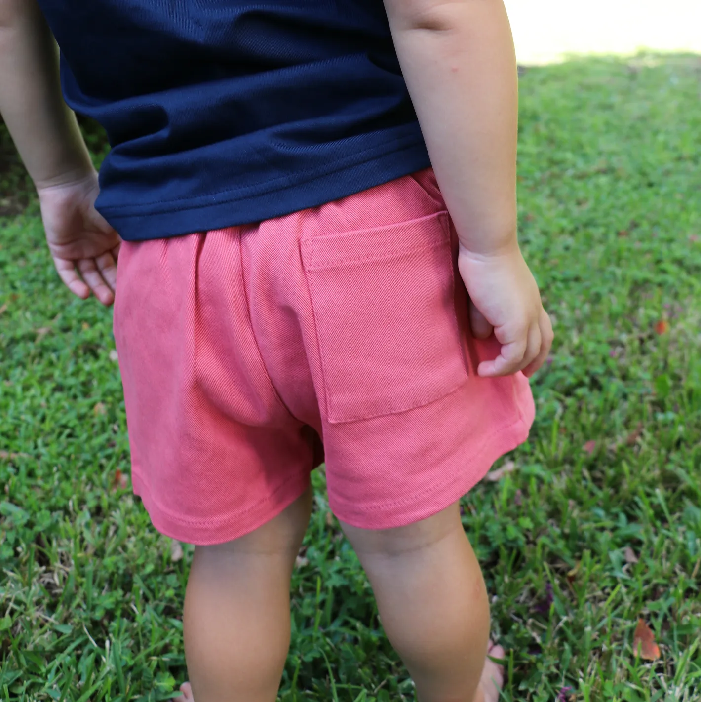 boys faded rose ultra-soft twill shorts sold by minnow product image thumbnail 4