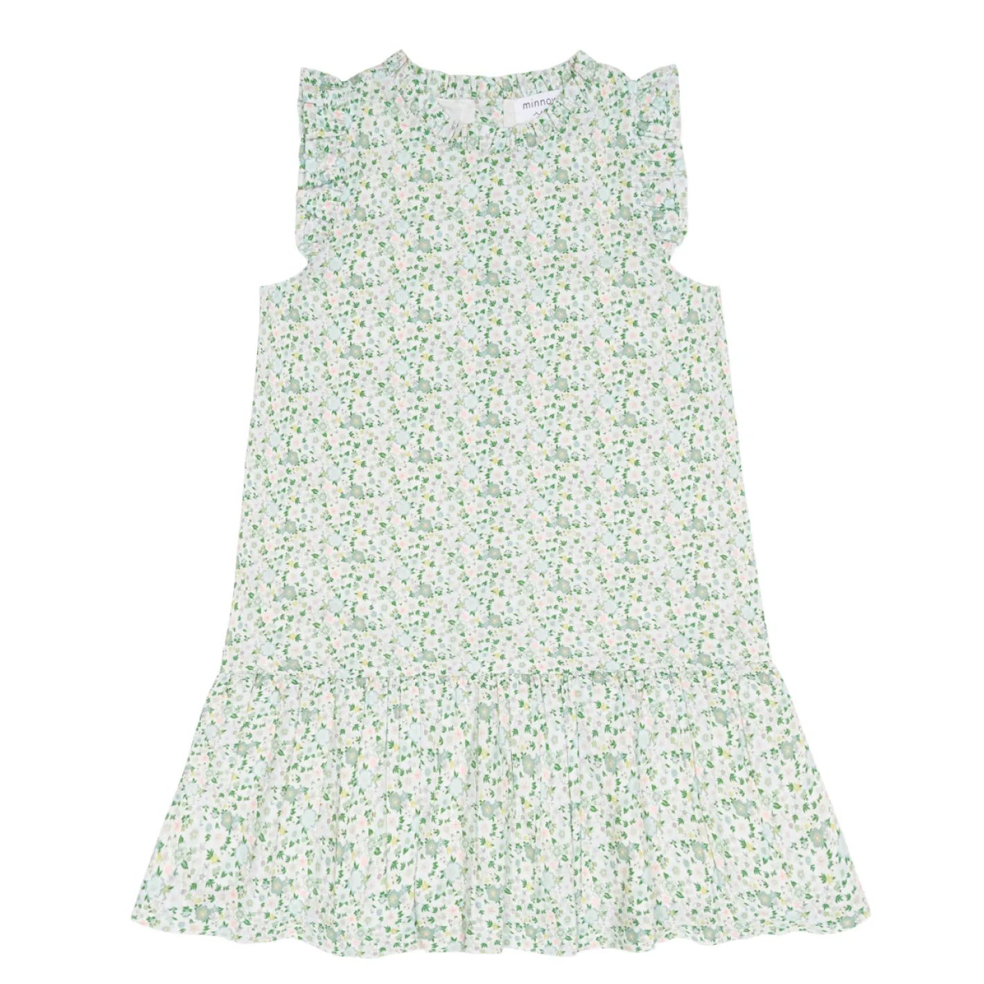 girls sea marsh floral drop waist dress sold by minnow