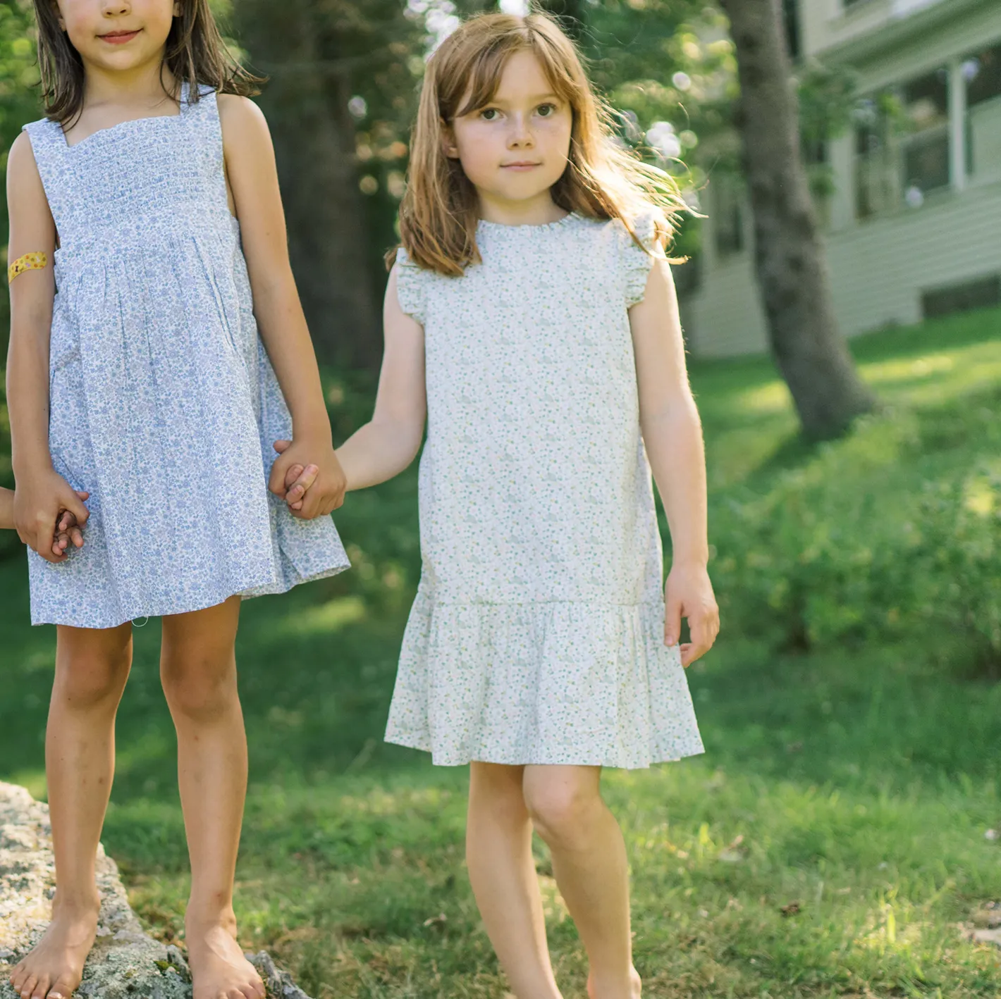 girls sea marsh floral drop waist dress sold by minnow product image thumbnail 4