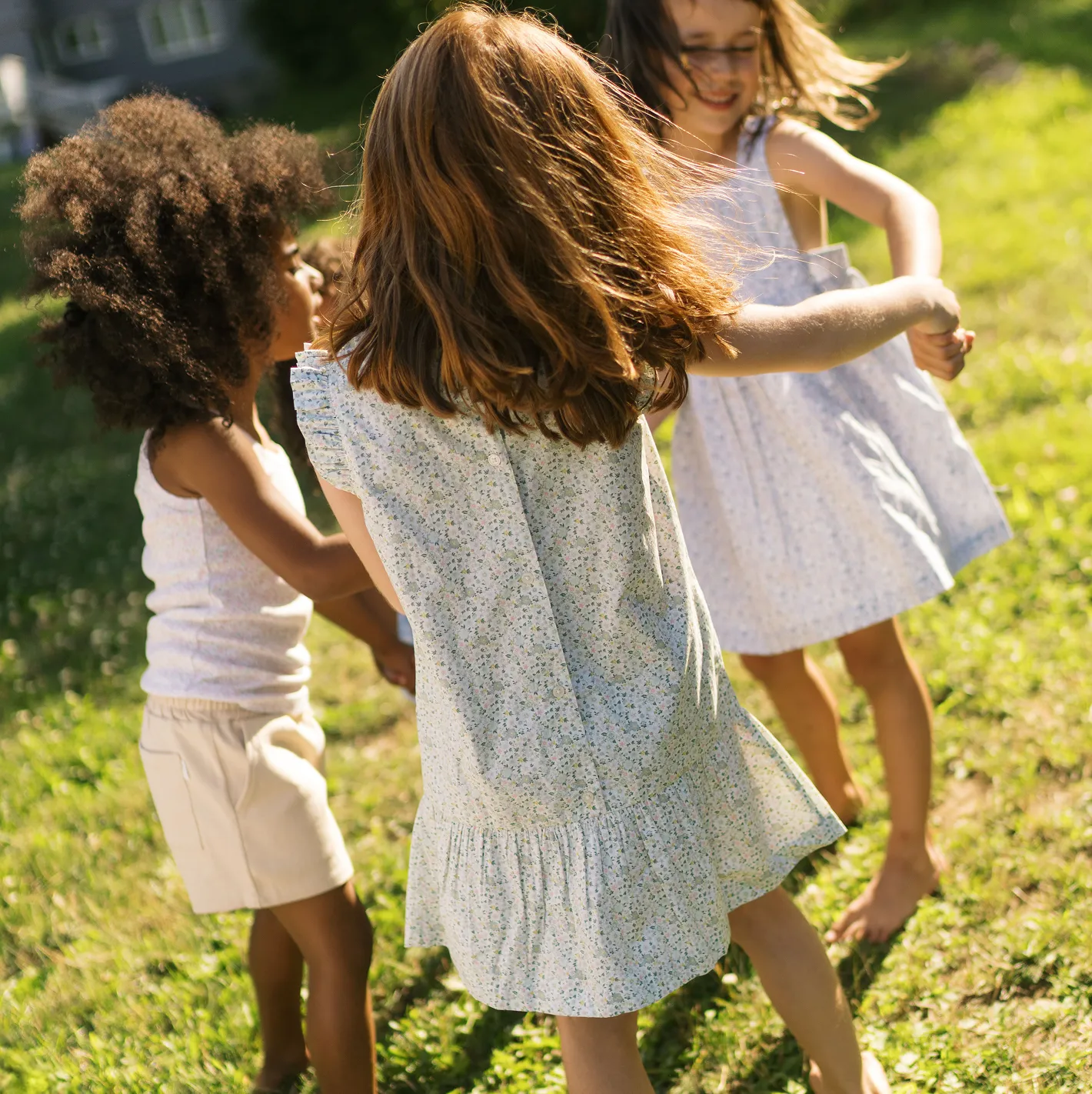 girls sea marsh floral drop waist dress sold by minnow product image thumbnail 3