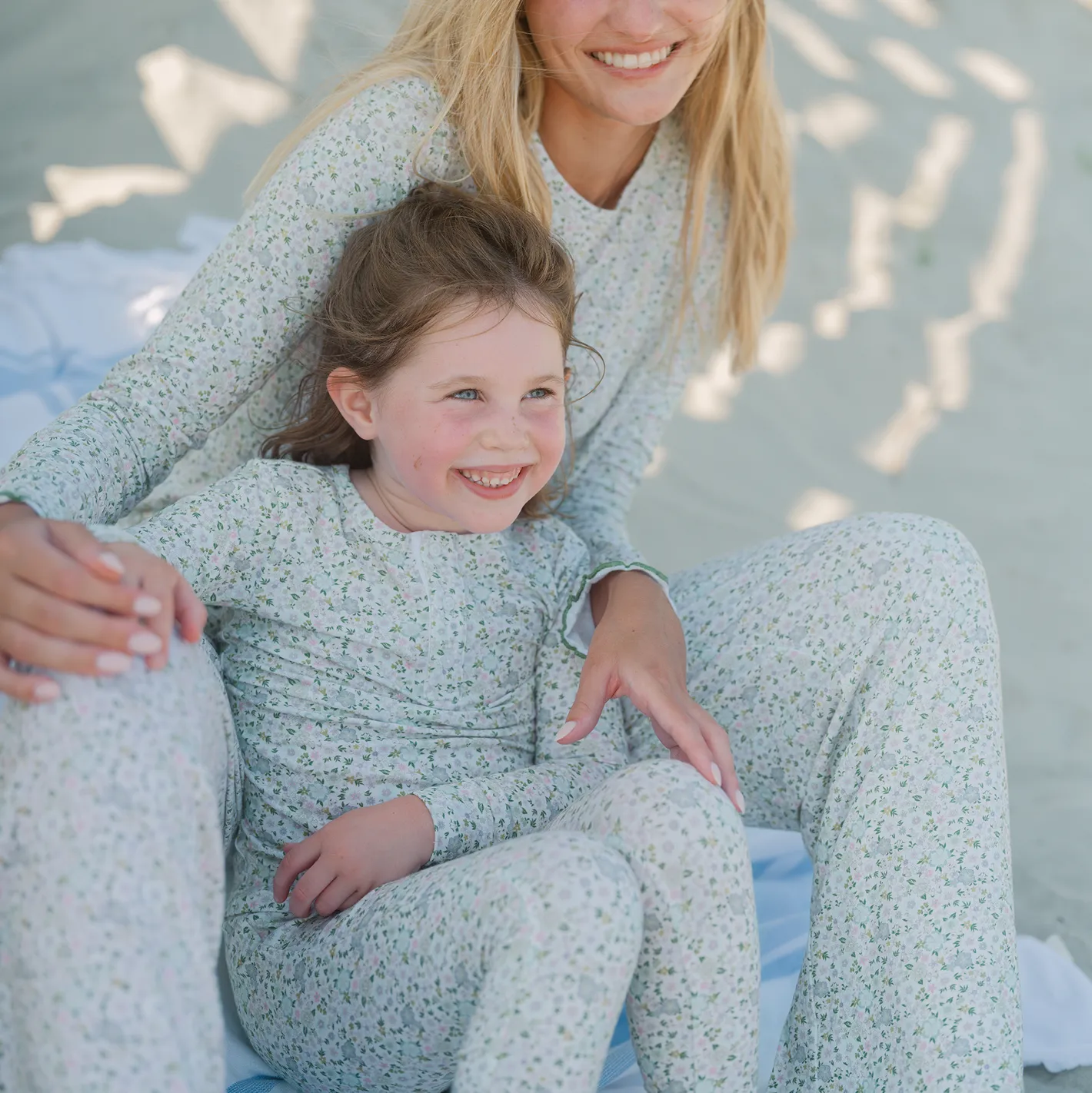 women's sea marsh floral pima pajamas set sold by minnow product image thumbnail 5