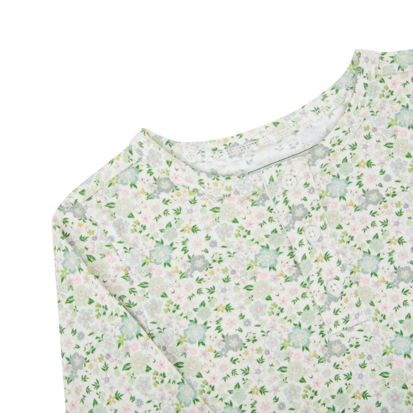 unisex sea marsh floral pima pajamas set sold by minnow product image thumbnail 5