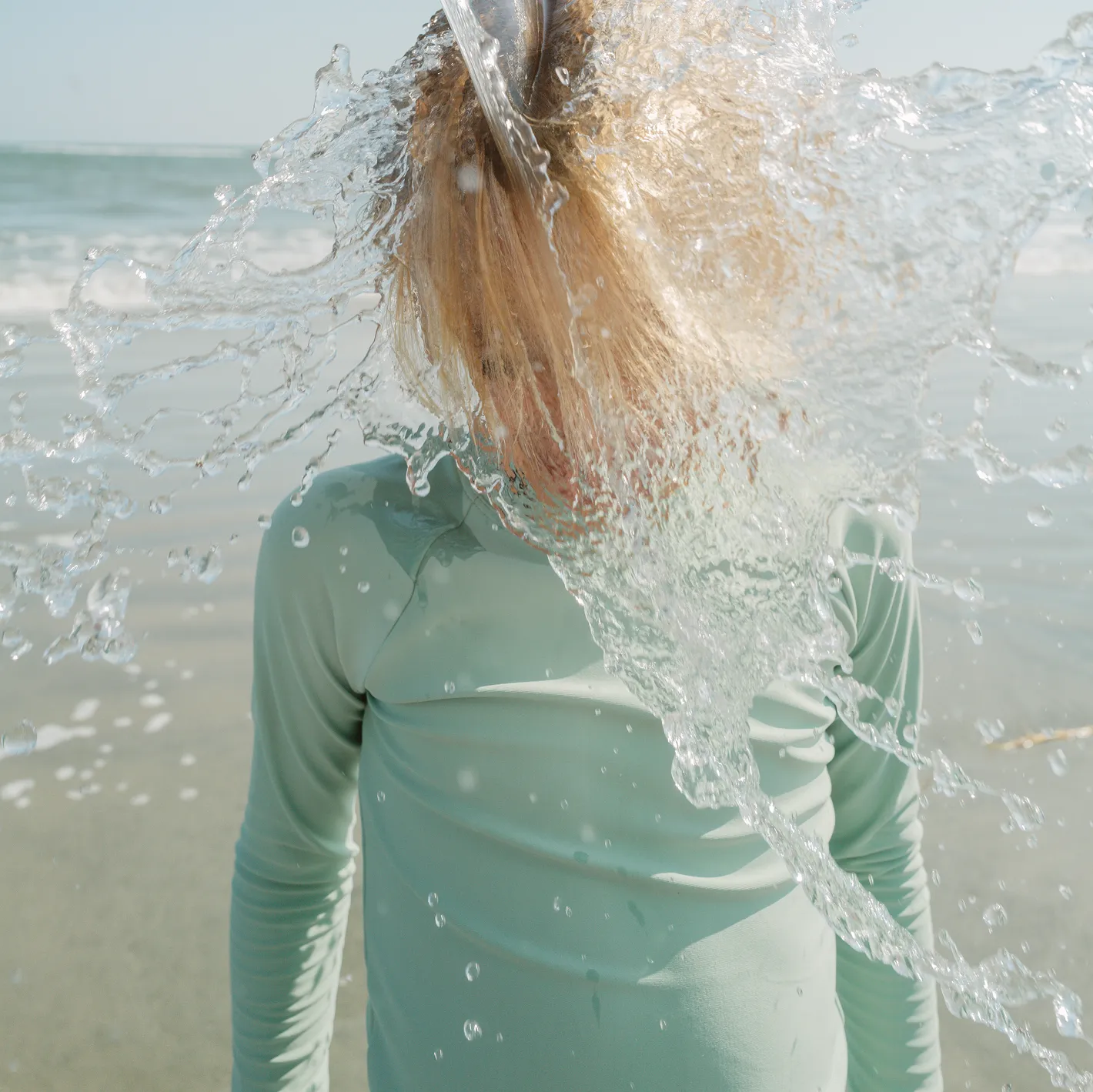 unisex sea marsh green rashguard sold by minnow product image thumbnail 4