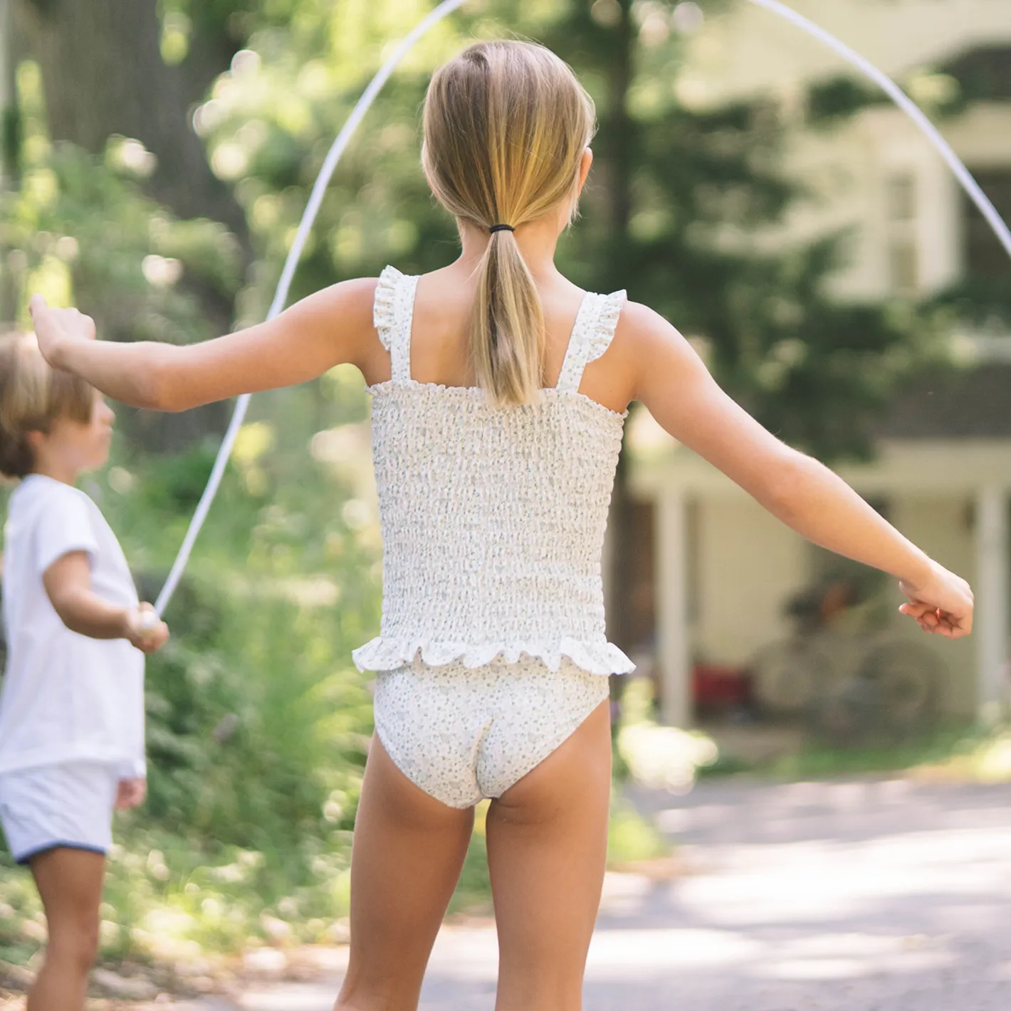 girls sea marsh floral ruffle smocked one piece sold by minnow product image thumbnail 5