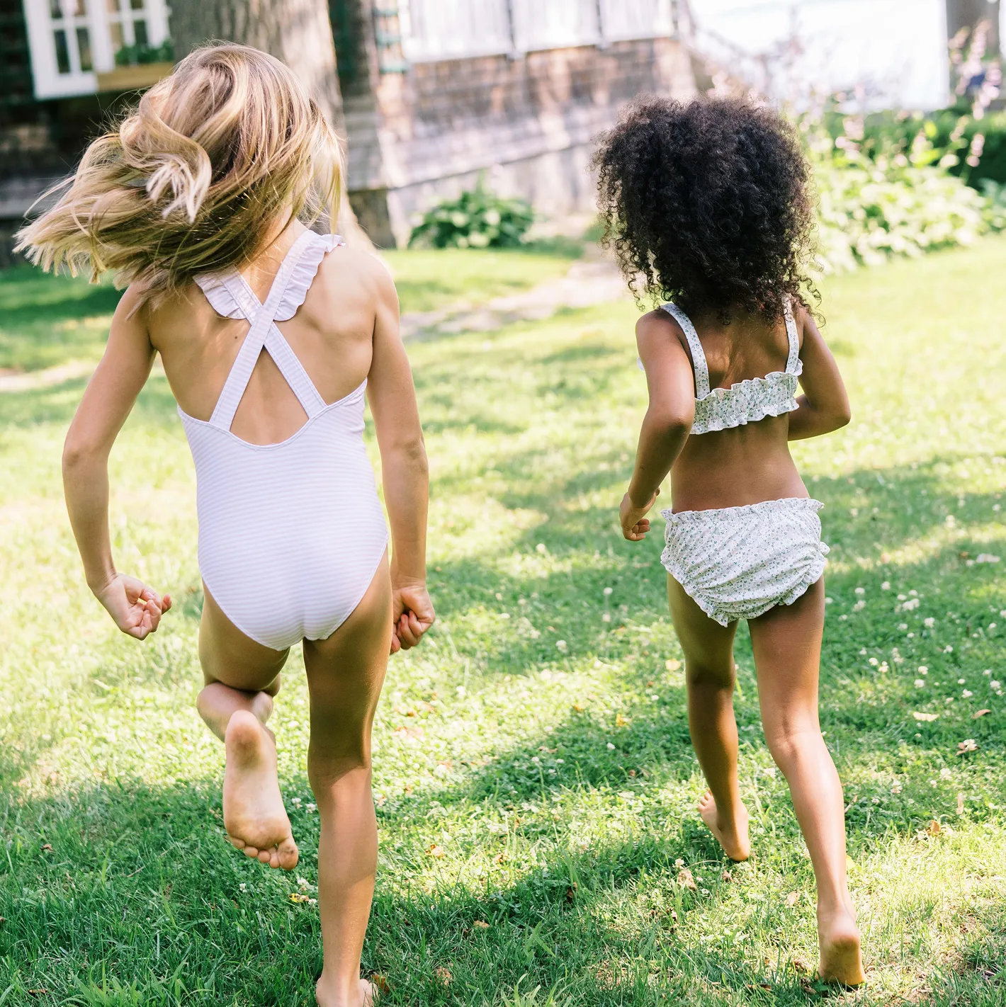 girls sea marsh floral ruffle bikini sold by minnow product image thumbnail 4