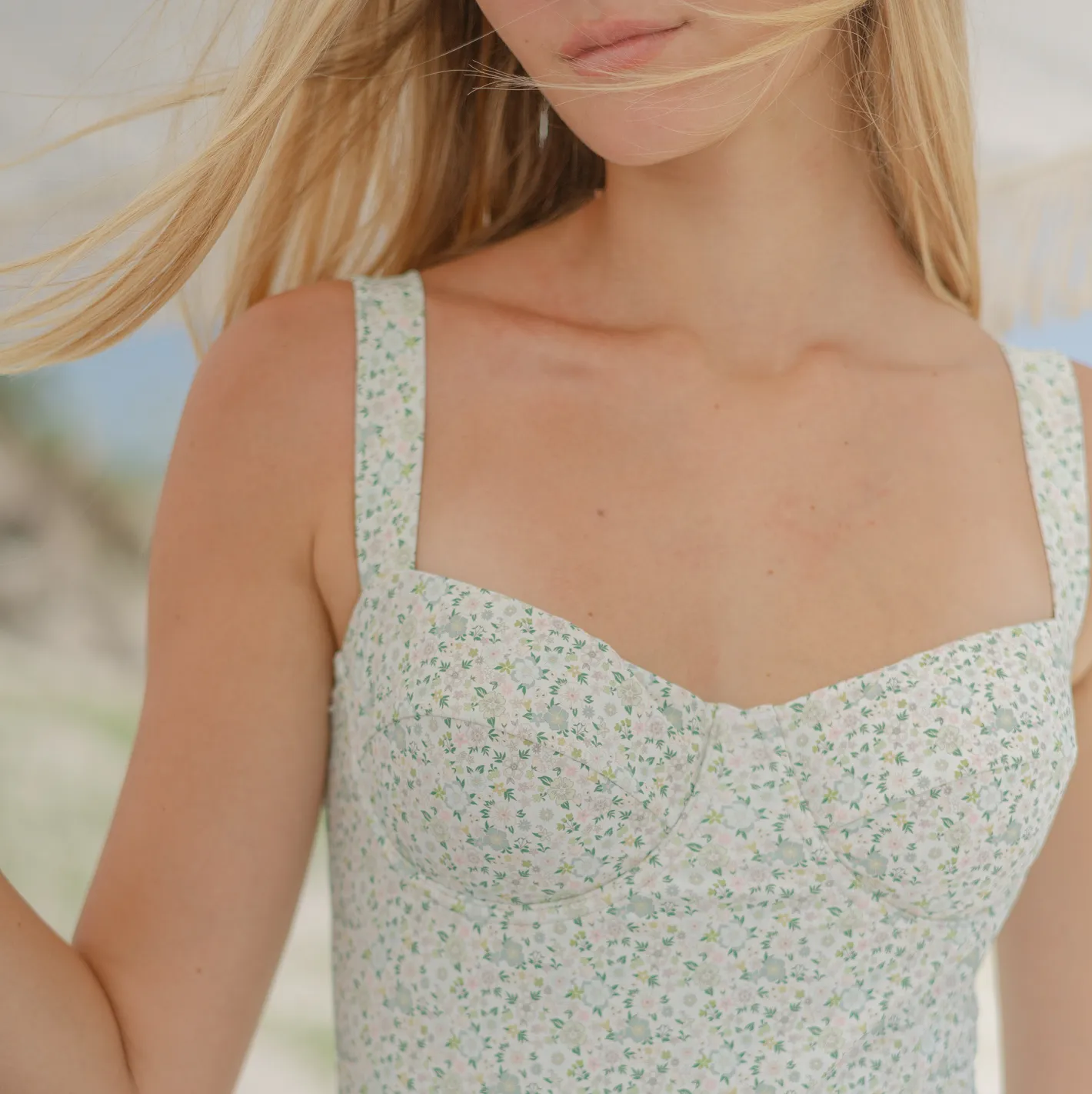 women's sea marsh floral one piece sold by minnow product image thumbnail 4