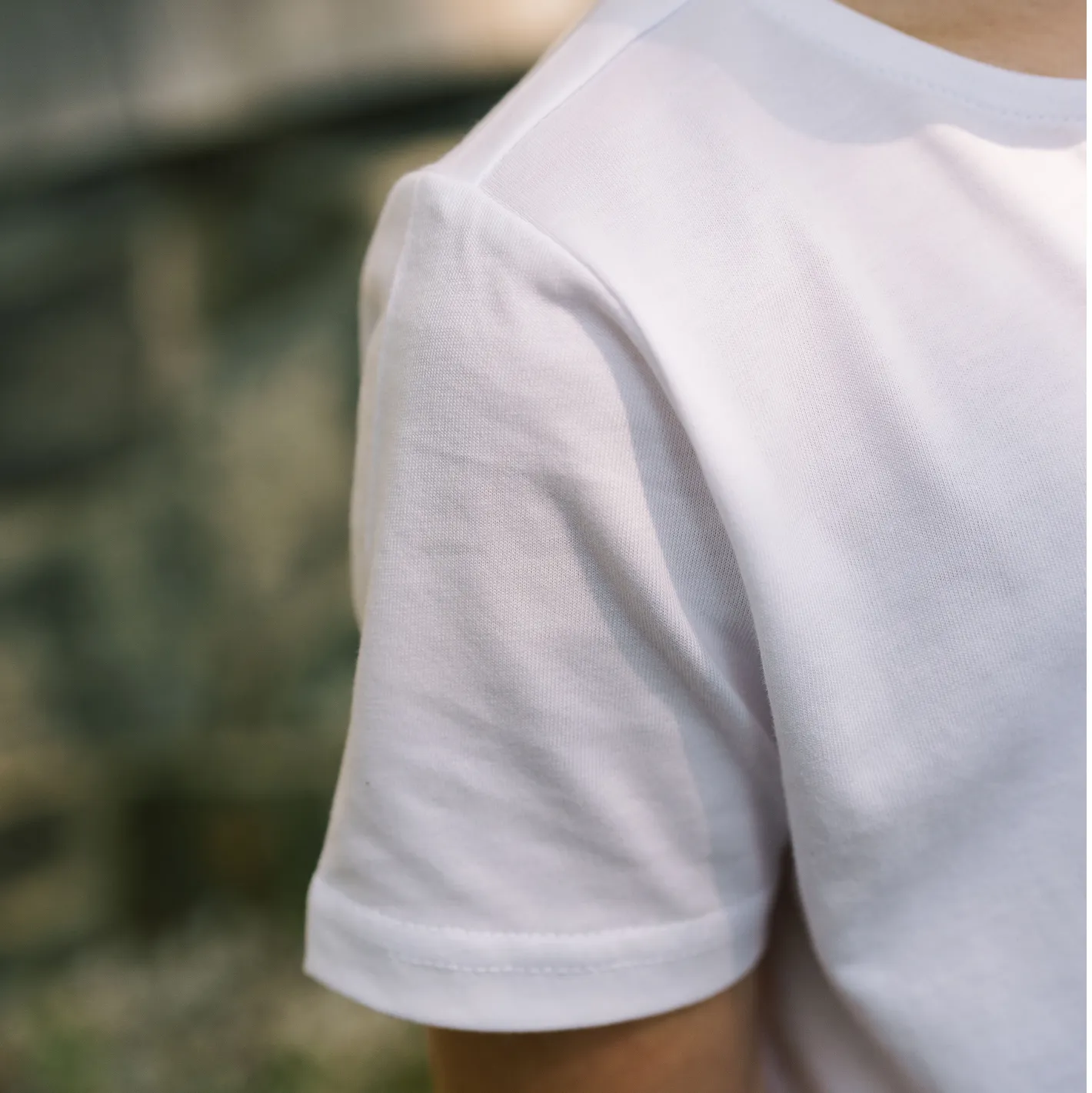 unisex white short sleeve henley sold by minnow product image thumbnail 4