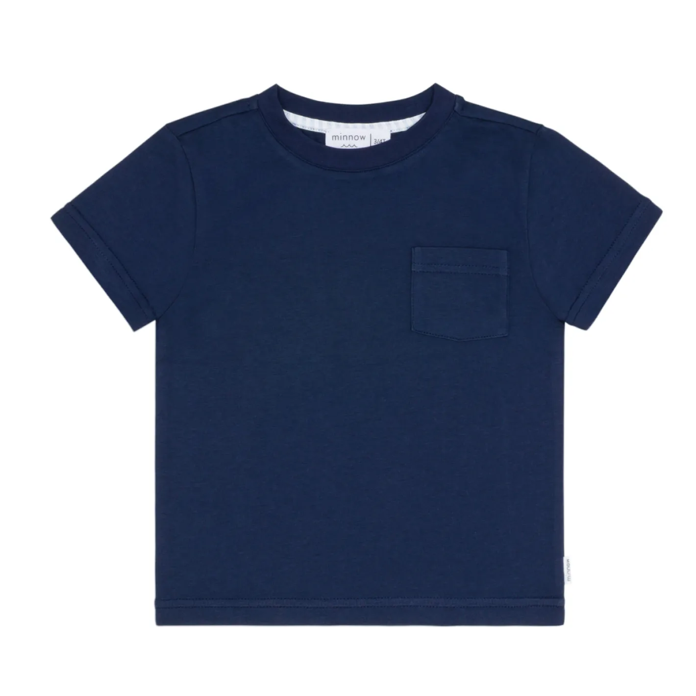 unisex navy pocket tee sold by minnow