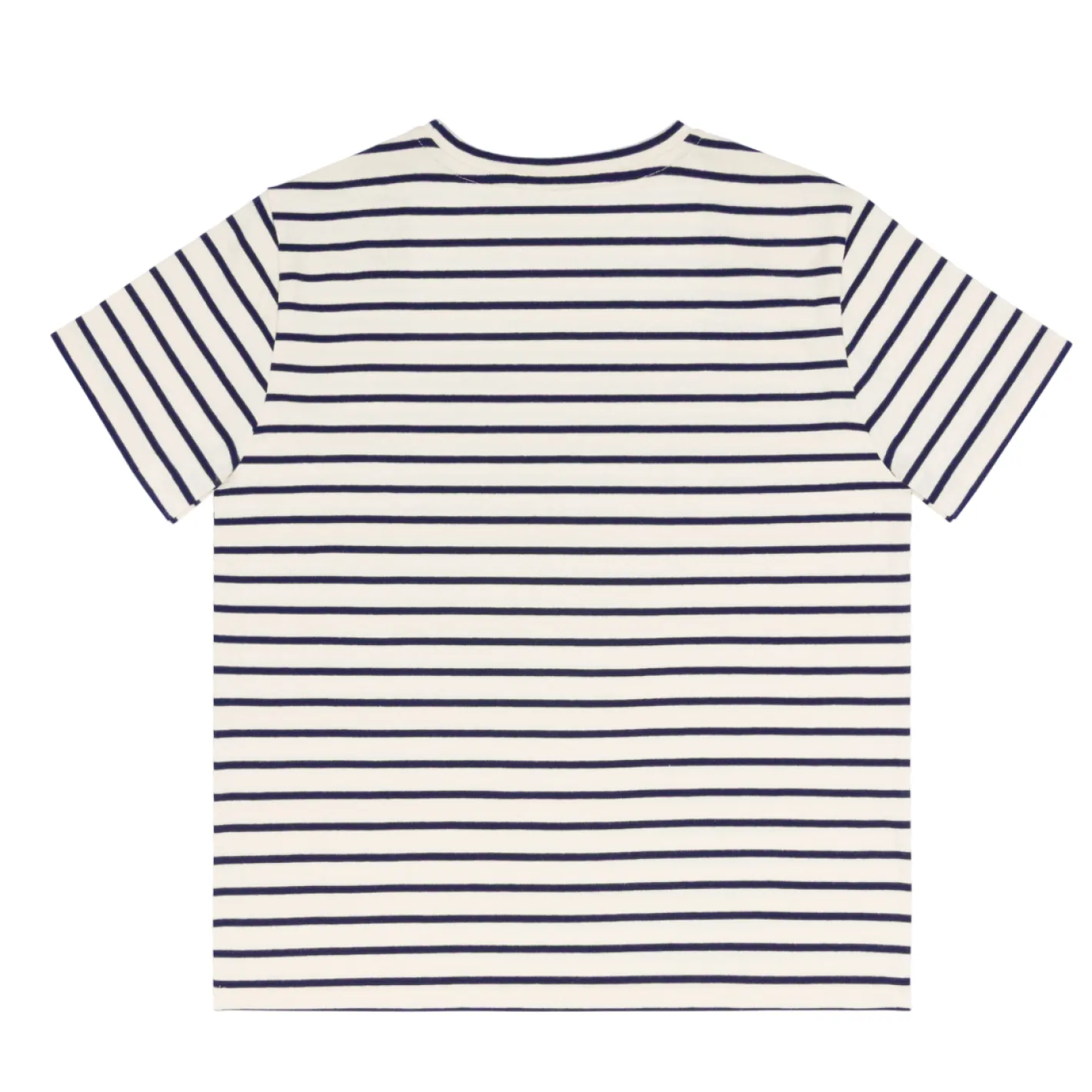 women's cream and navy stripe short sleeve tee sold by minnow product image thumbnail 5