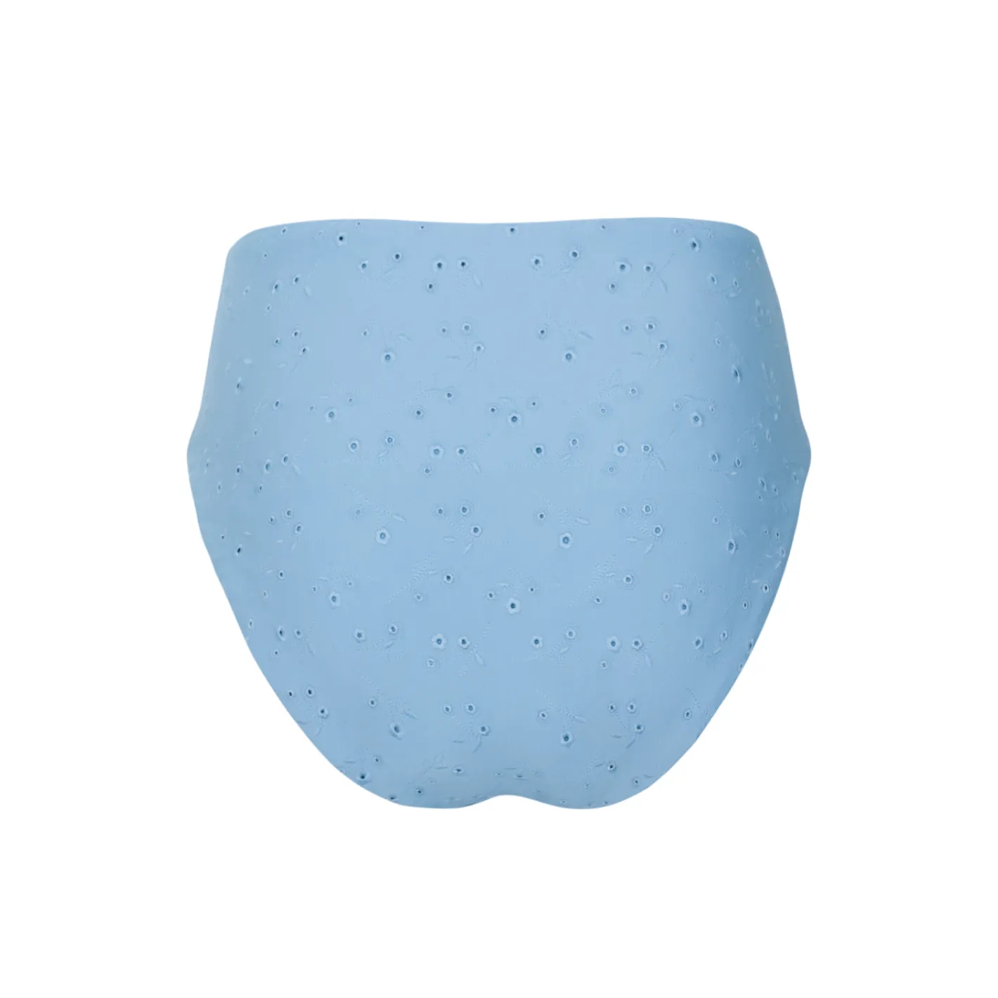 women's dusk blue eyelet high waist bikini bottom sold by minnow product image thumbnail 4