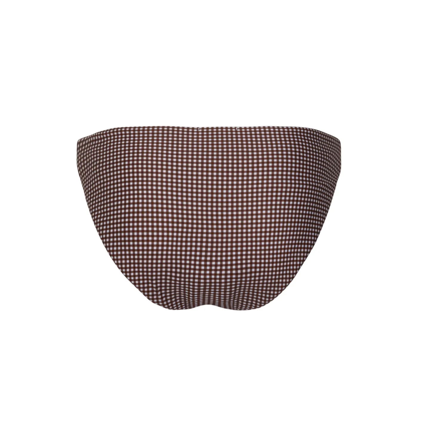 women's cocoa gingham low waist bikini bottom sold by minnow product image thumbnail 5