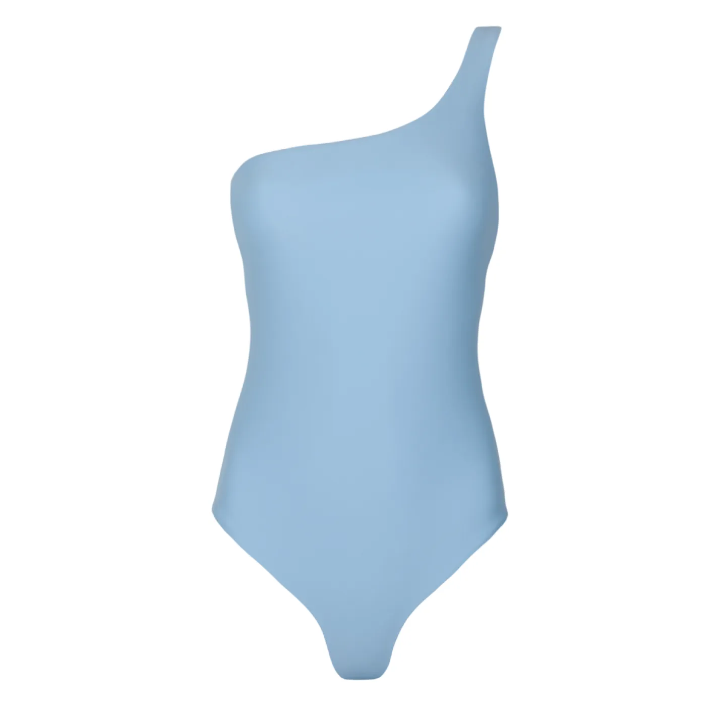 women's dusk blue and cream reversible one shoulder one piece sold by minnow