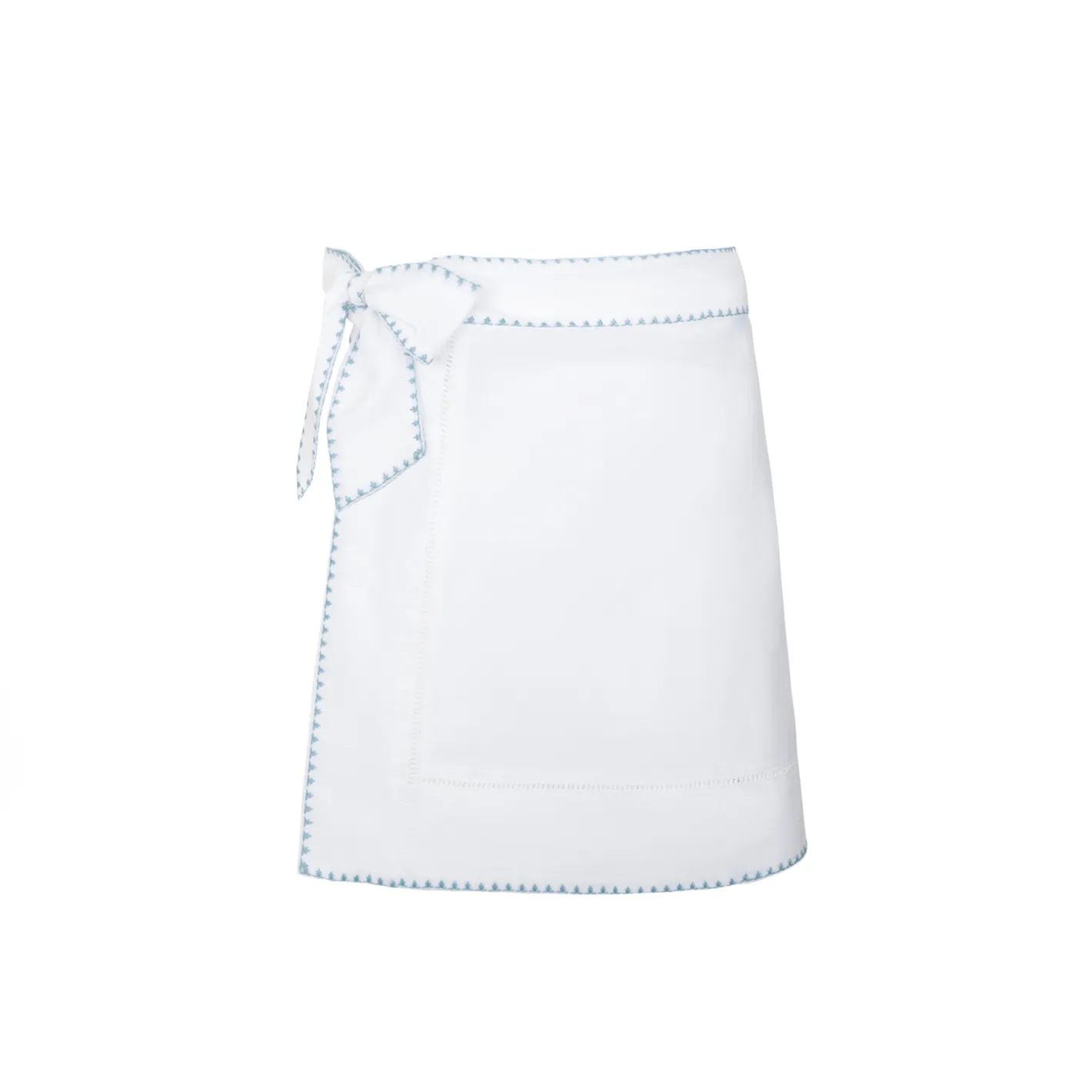 women's white embroidered short pareo sold by minnow product image thumbnail 5
