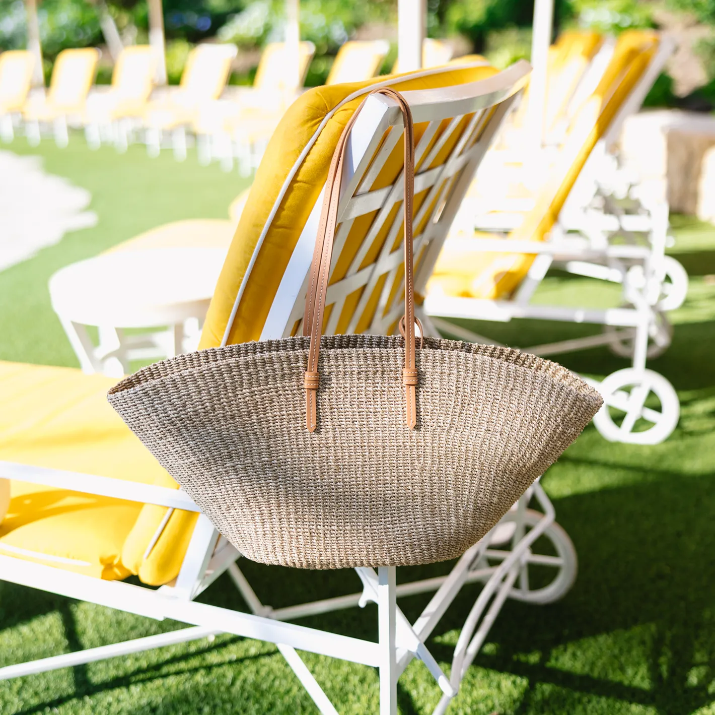 POOLSIDE natural east west charm tote sold by minnow product image thumbnail 3