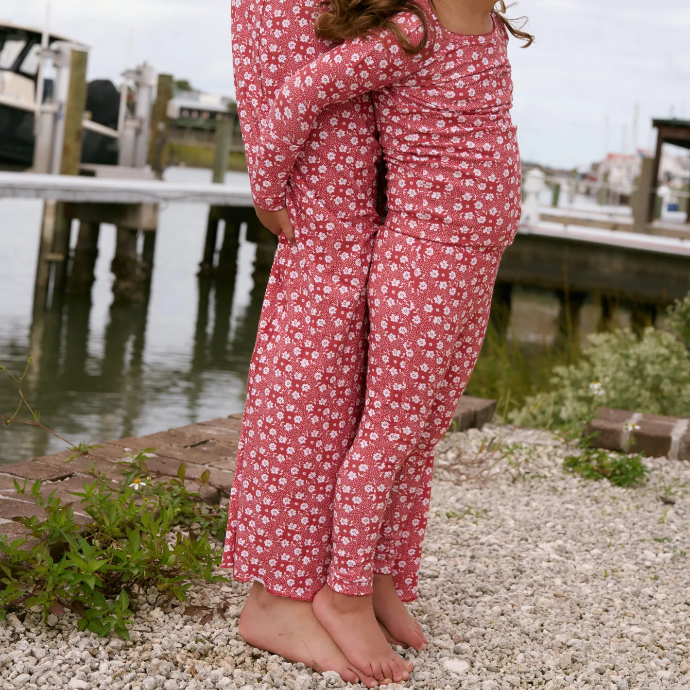 women's holiday bloom pima pajamas set sold by minnow product image thumbnail 5