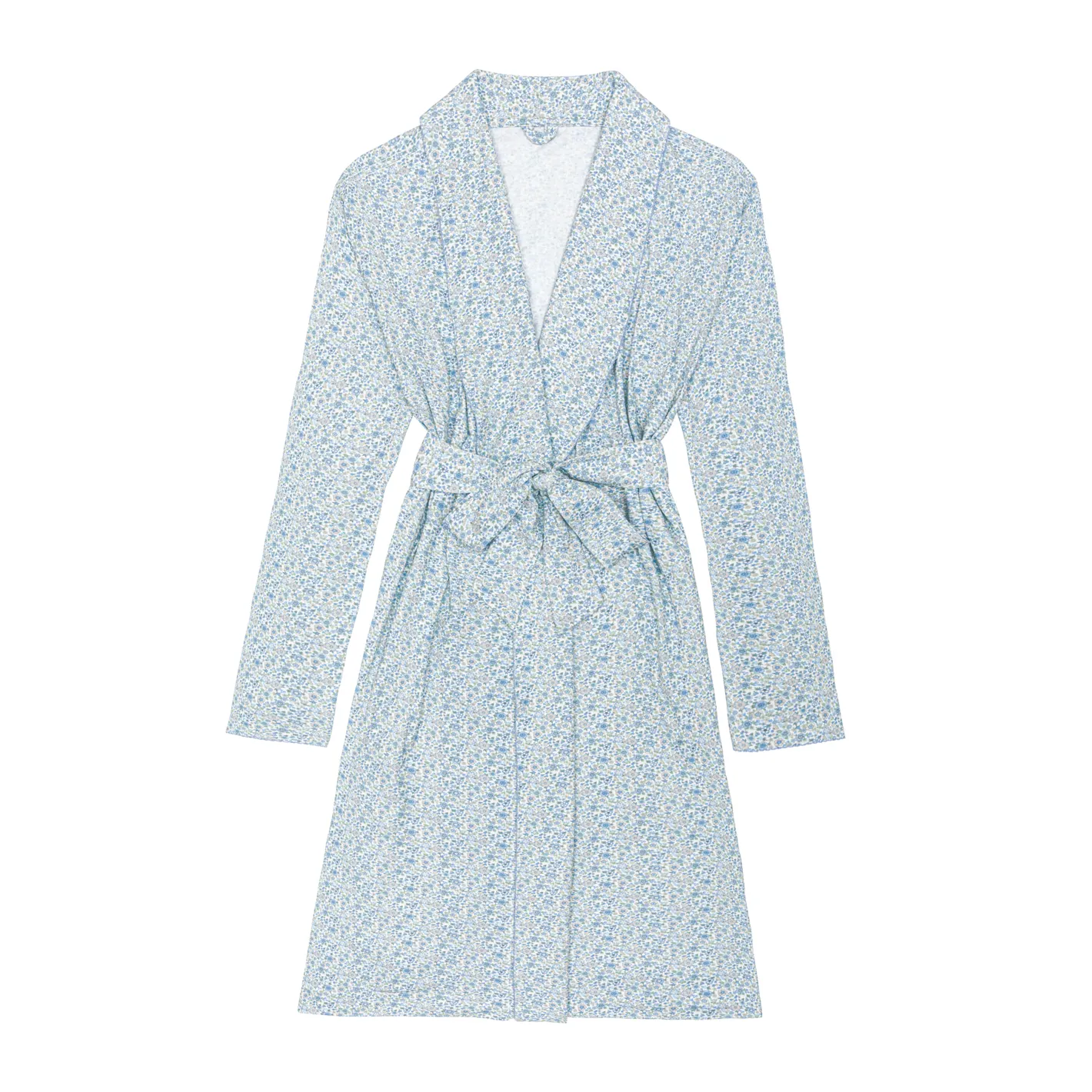 women's slate floral pima robe sold by minnow