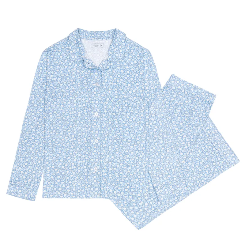 women's alpine fiore collared pima pajamas set sold by minnow