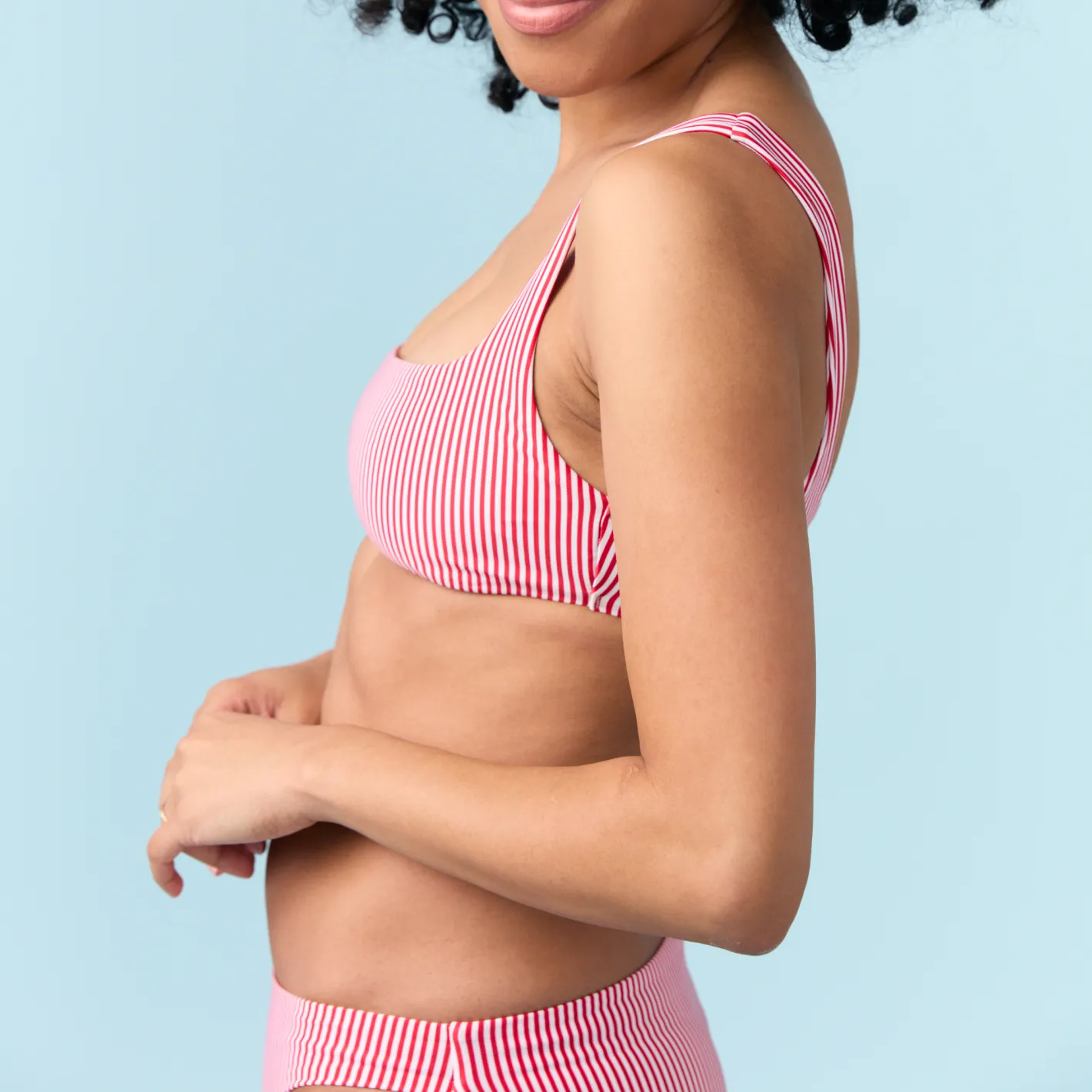 women's gondola stripe low waist bikini bottom sold by minnow product image thumbnail 4