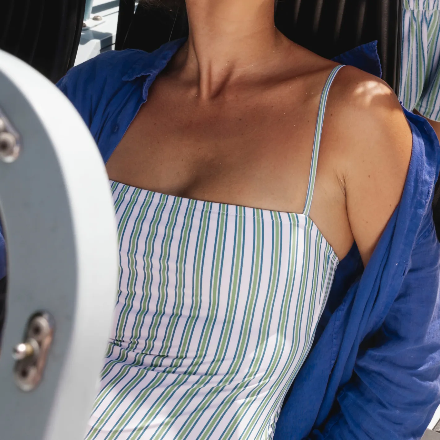 women's tamarin stripe low back one piece sold by minnow product image thumbnail 4