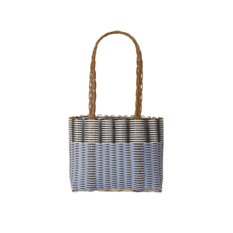 palorosa tobacco and blue lilac mini mercado tote sold by minnow