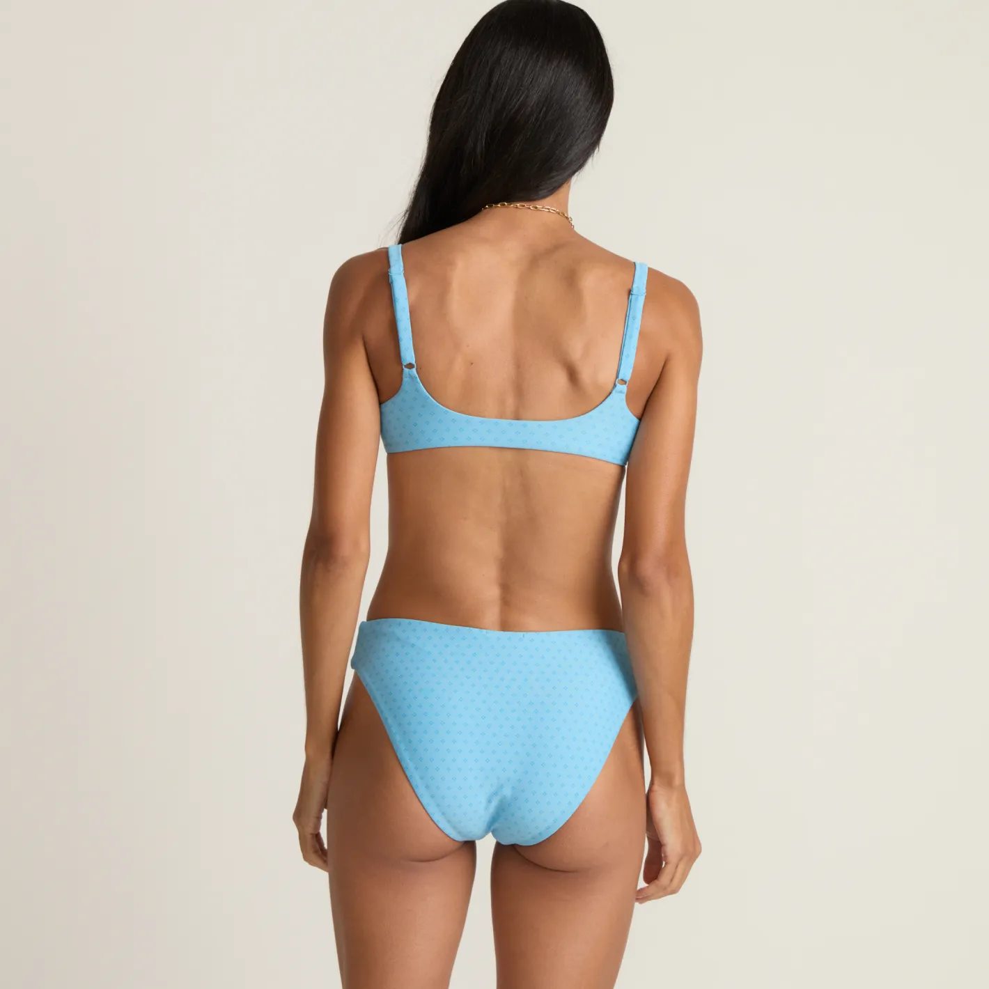 women's le marin dot mid rise bikini bottom sold by minnow product image thumbnail 5