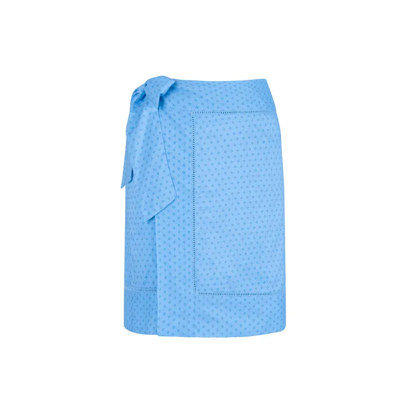 women's le marin blue short pareo made by minnow