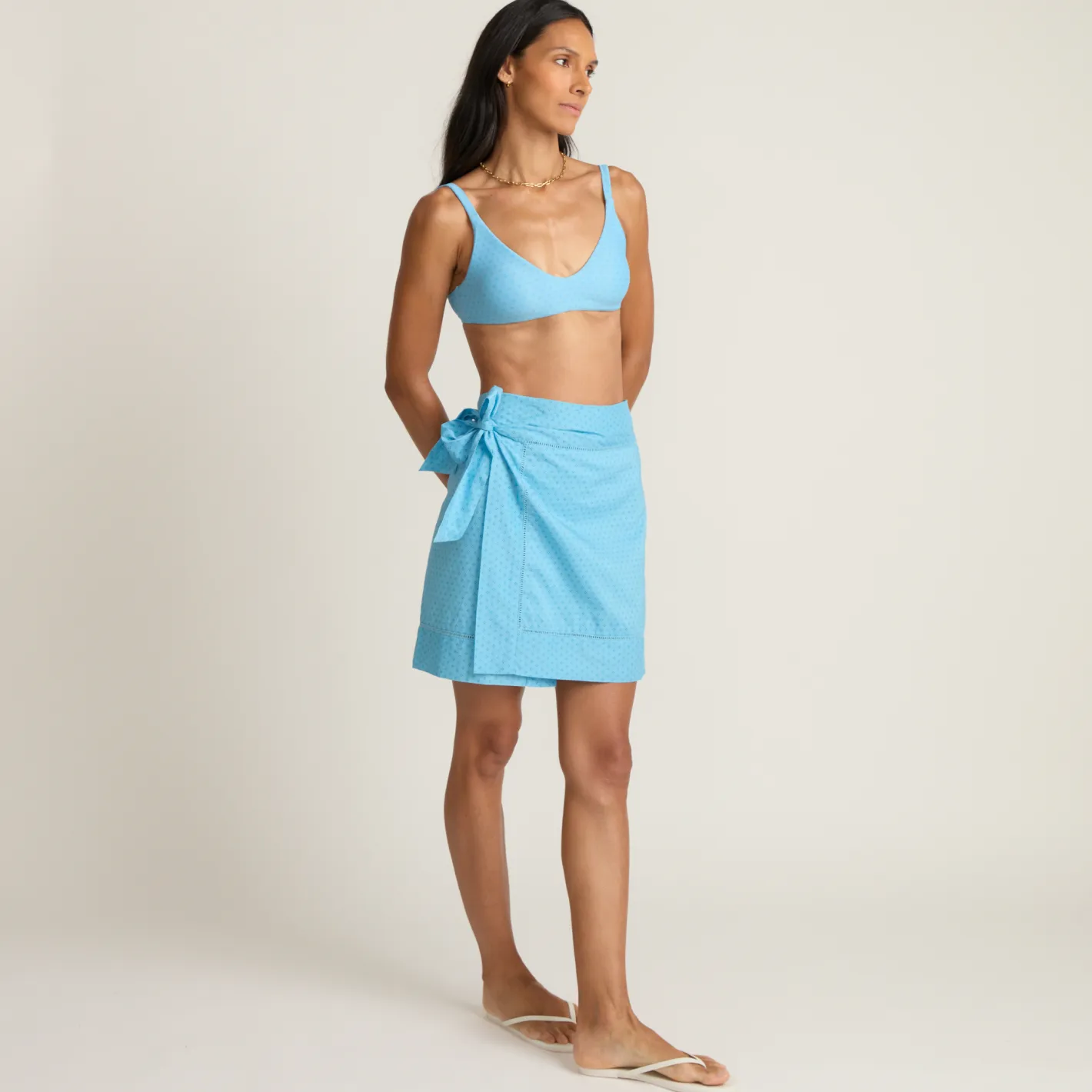 women's le marin blue short pareo sold by minnow product image thumbnail 2