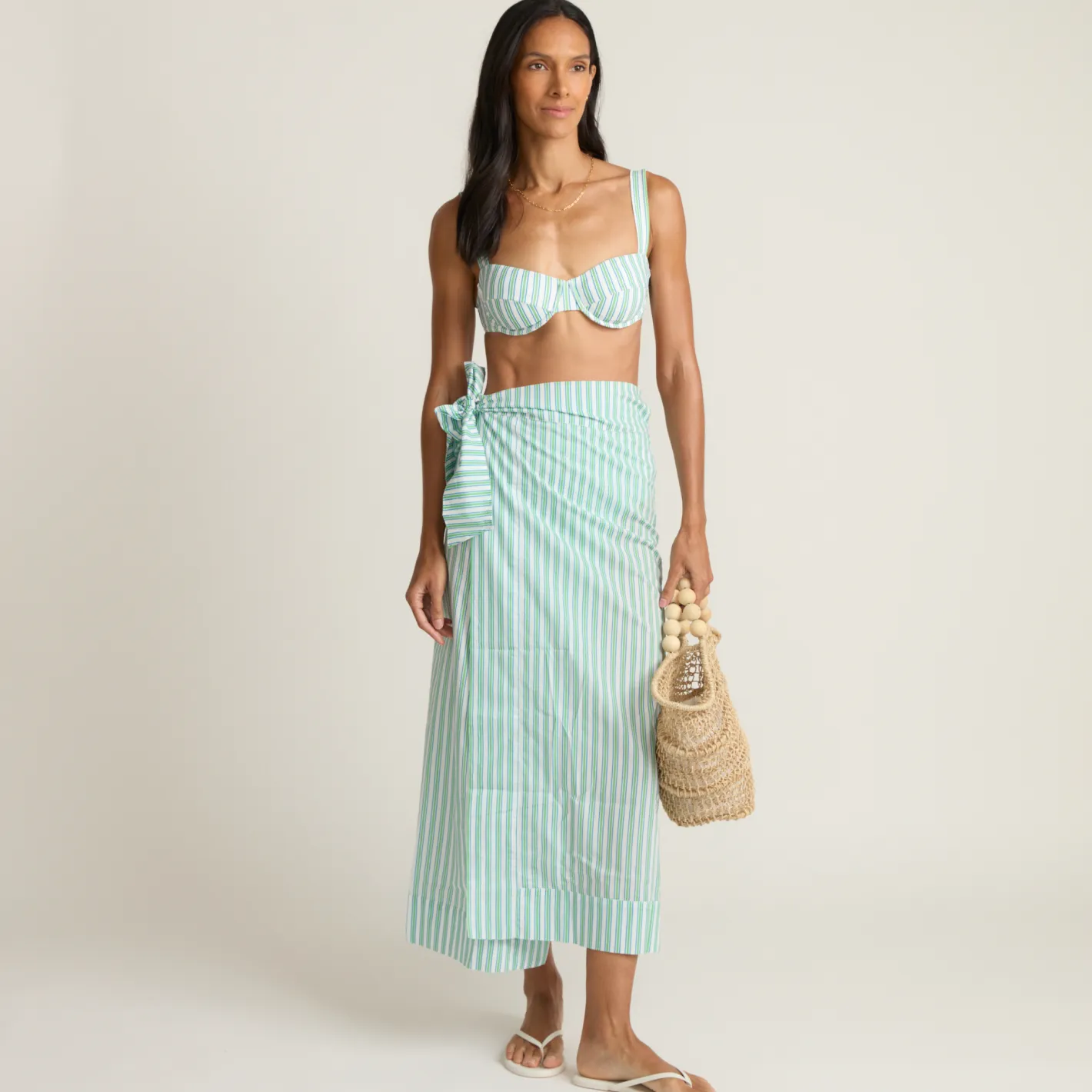 women's tamarin stripe pareo sold by minnow product image thumbnail 2