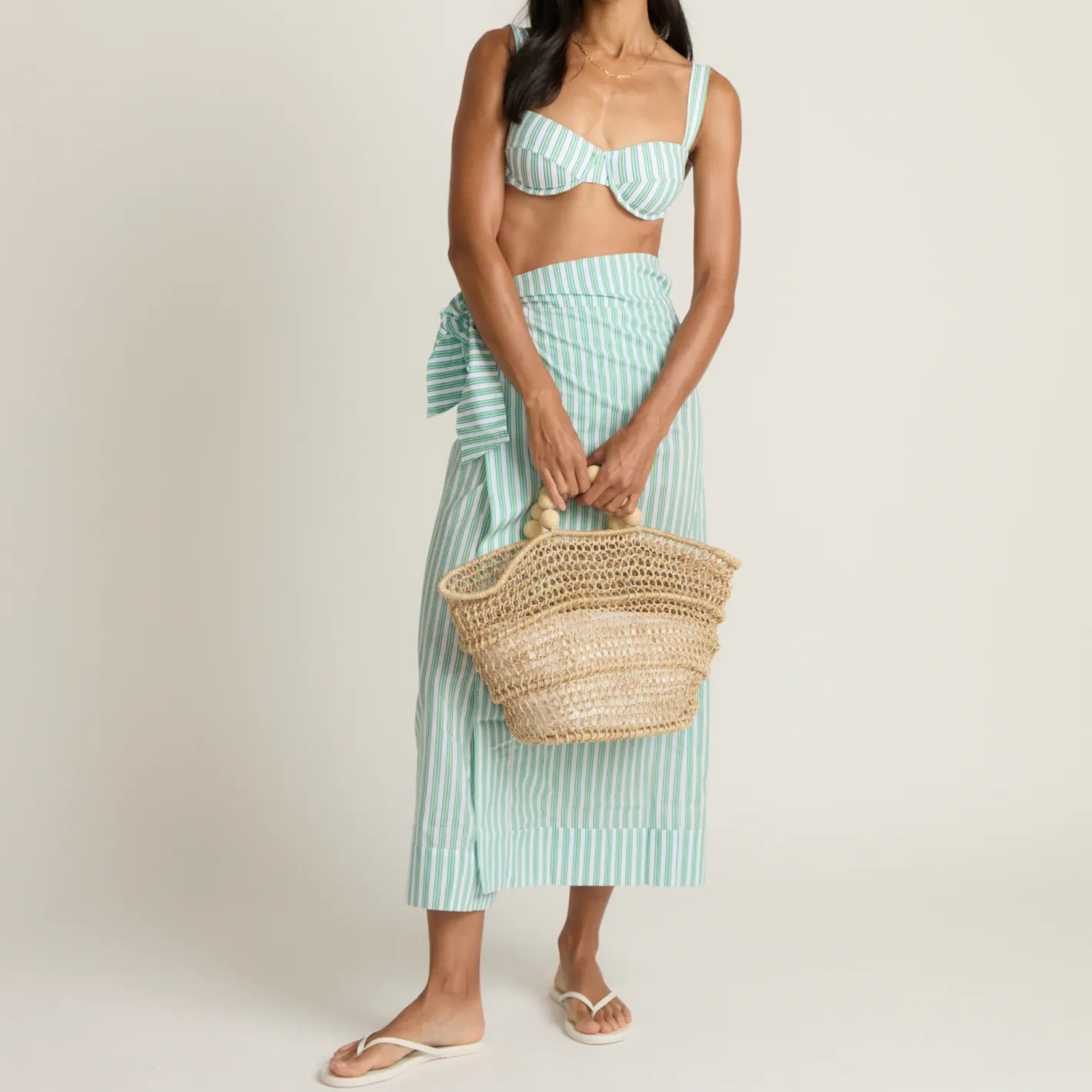 women's tamarin stripe pareo sold by minnow product image thumbnail 4