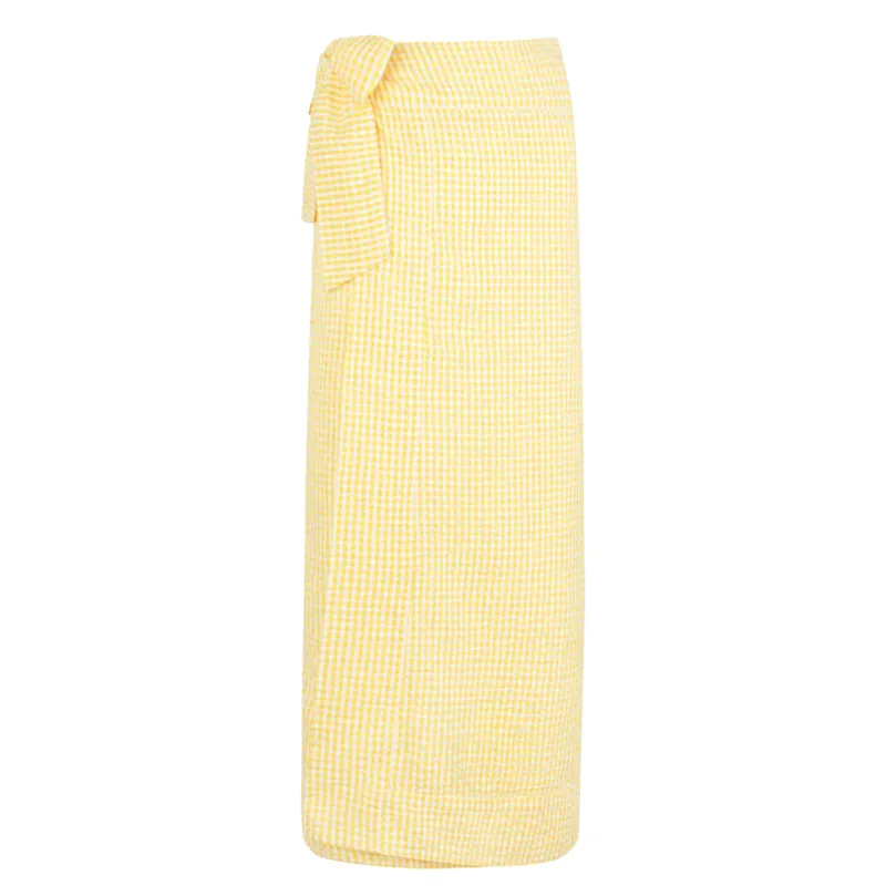 women's soleil gingham pareo sold by minnow