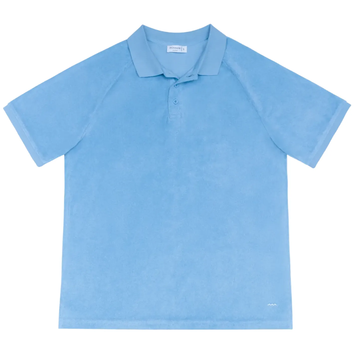 men's le marin blue french terry polo sold by minnow