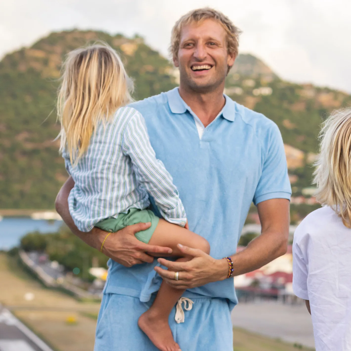 men's le marin blue french terry polo sold by minnow product image thumbnail 2