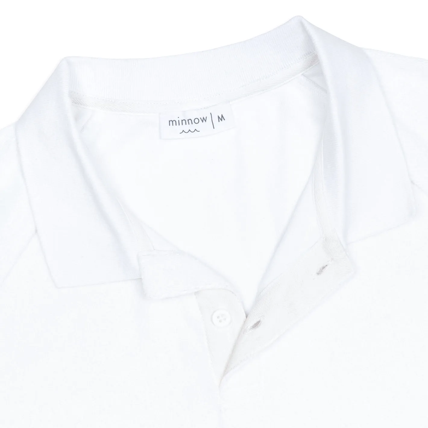 men's shell white french terry polo sold by minnow product image thumbnail 4