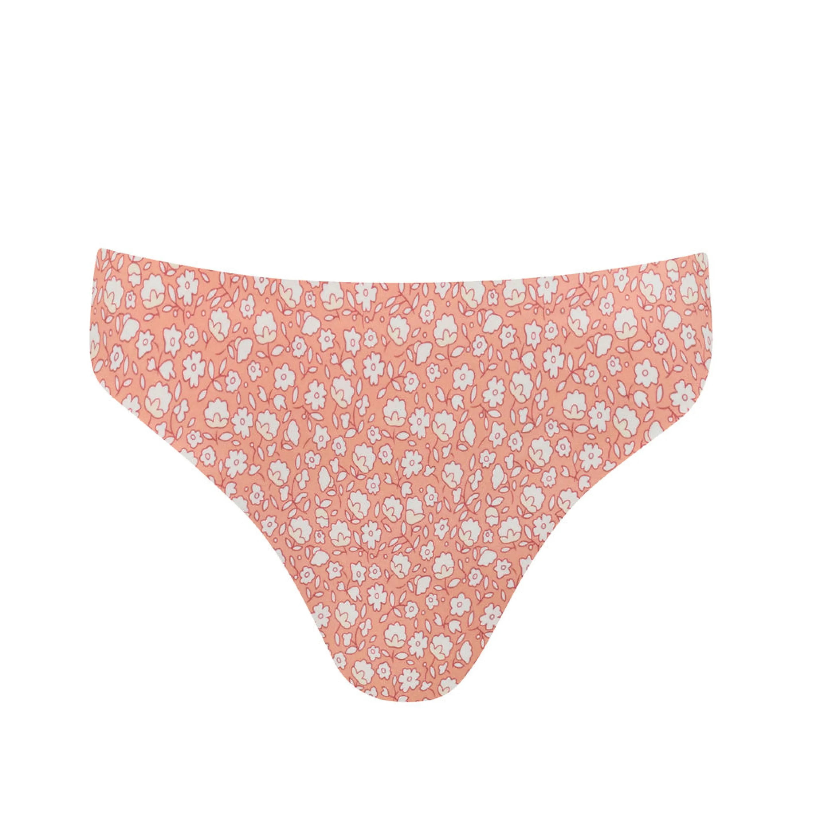 womens melone floral midrise bikini bottom sold by minnow