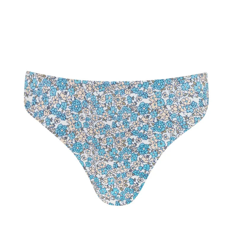 womens original slate floral mid rise bikini bottom made by minnow