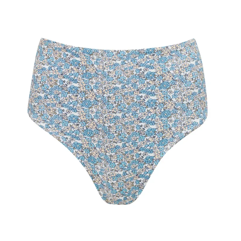 womens original slate floral high waisted bikini bottom made by minnow