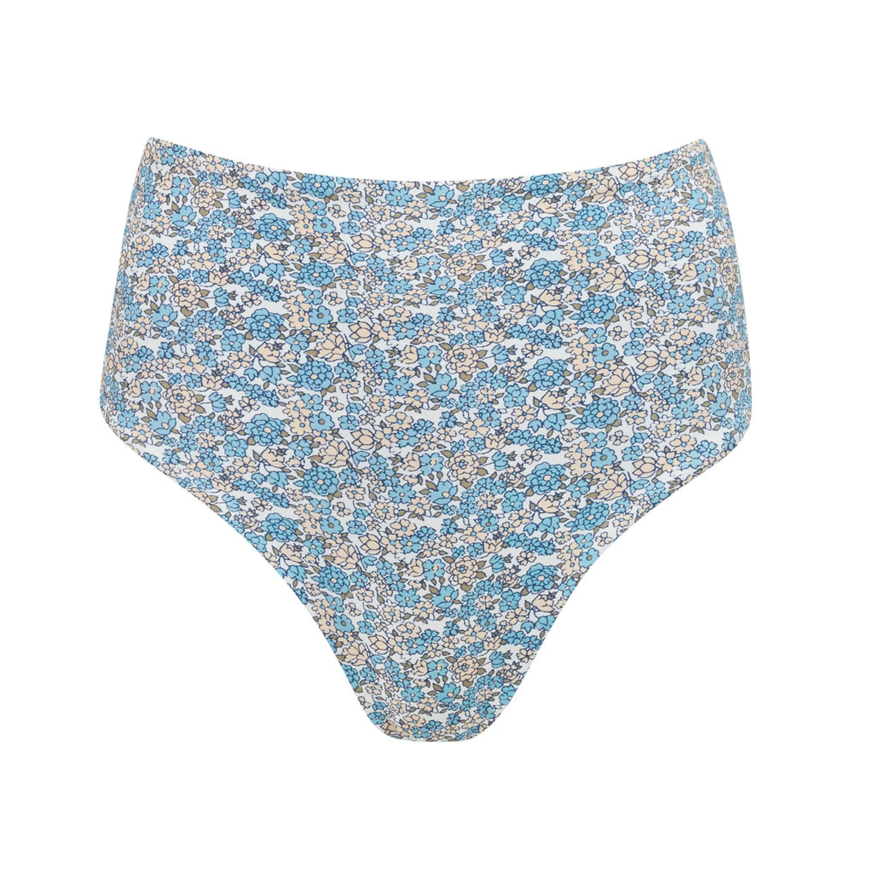 womens original slate floral high waisted bikini bottom sold by minnow