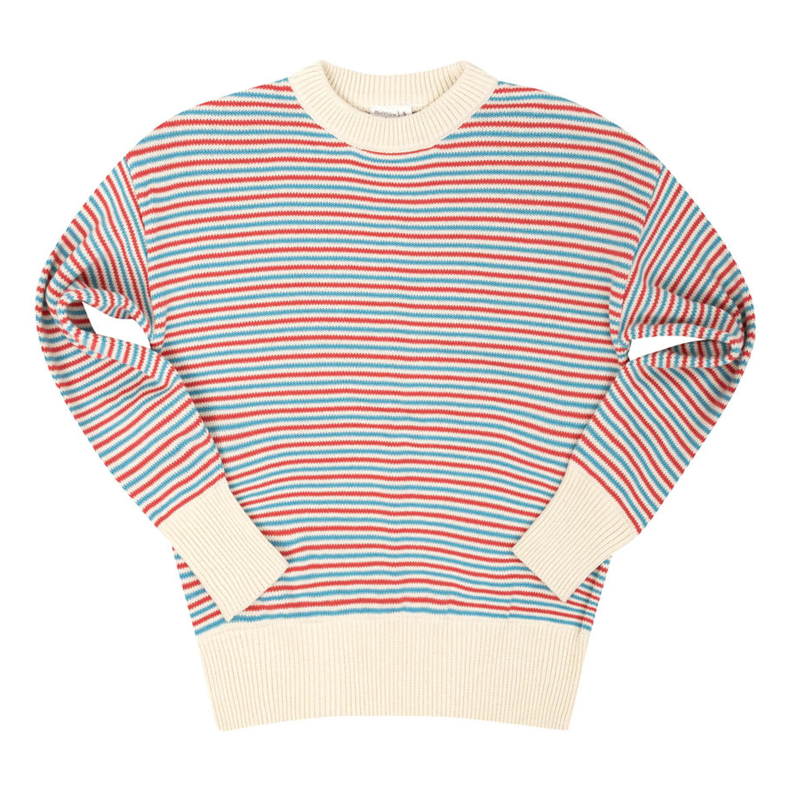 women's marina stripe knit sweater sold by minnow
