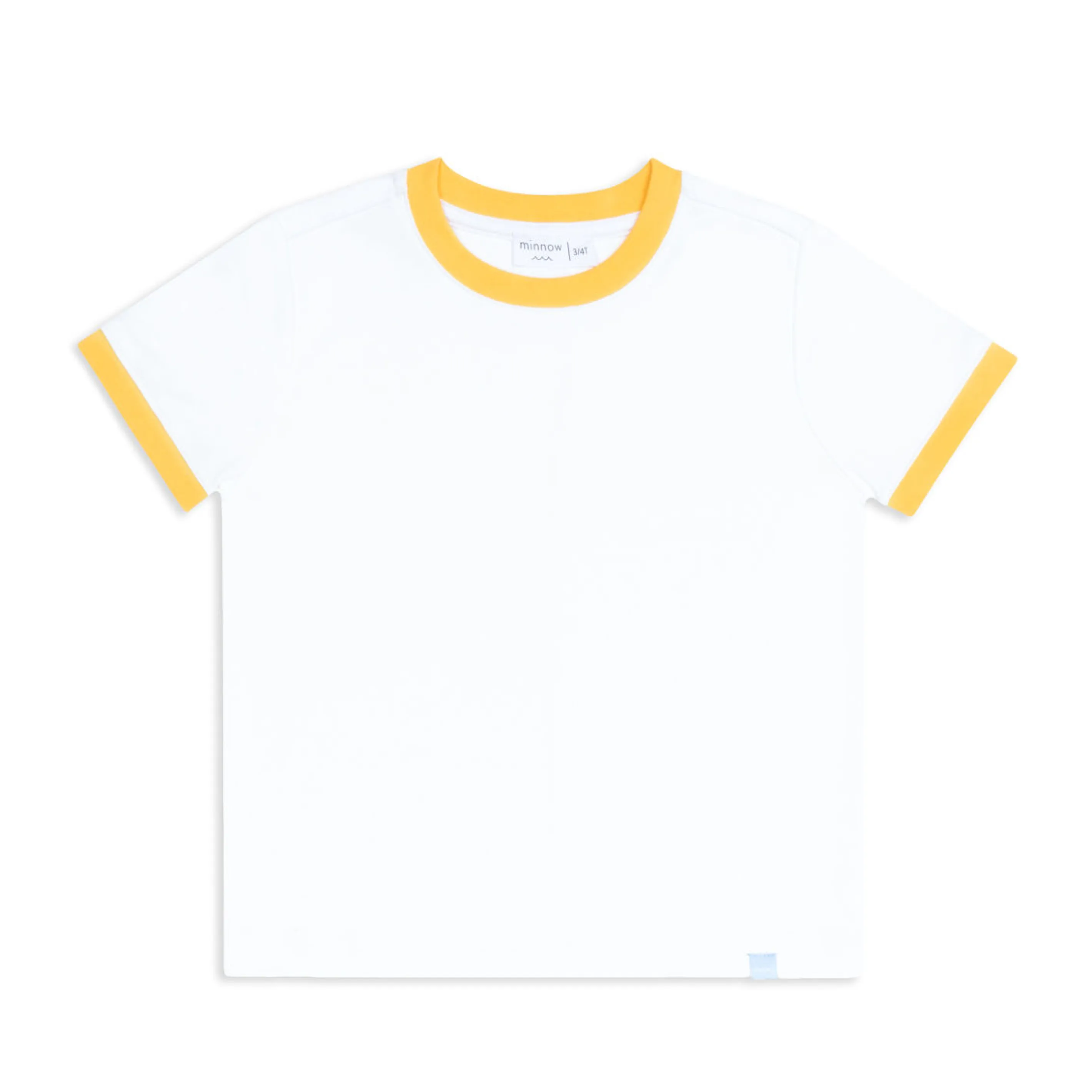 unisex white ringer tee sold by minnow