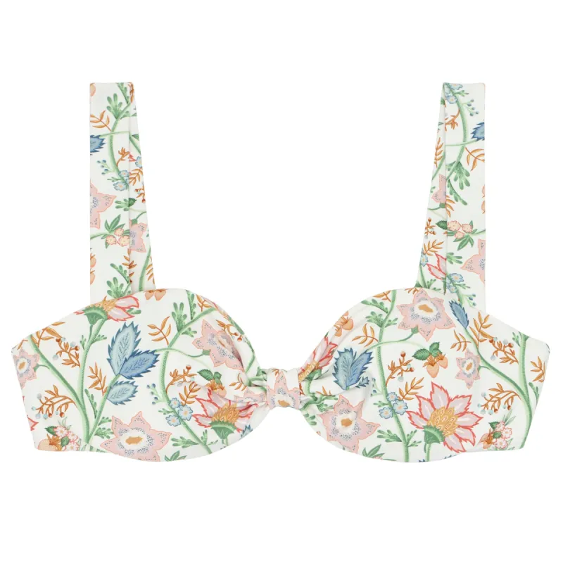 minnow x daphne oz women's wild bloom floral gathered bikini top sold by minnow