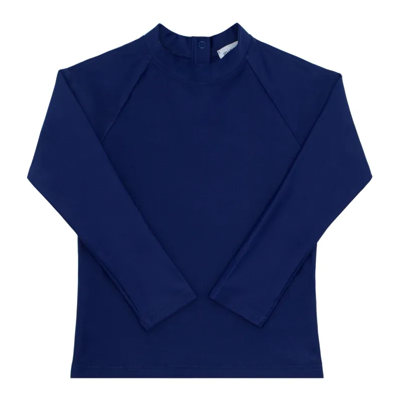 unisex navy rashguard sold by minnow