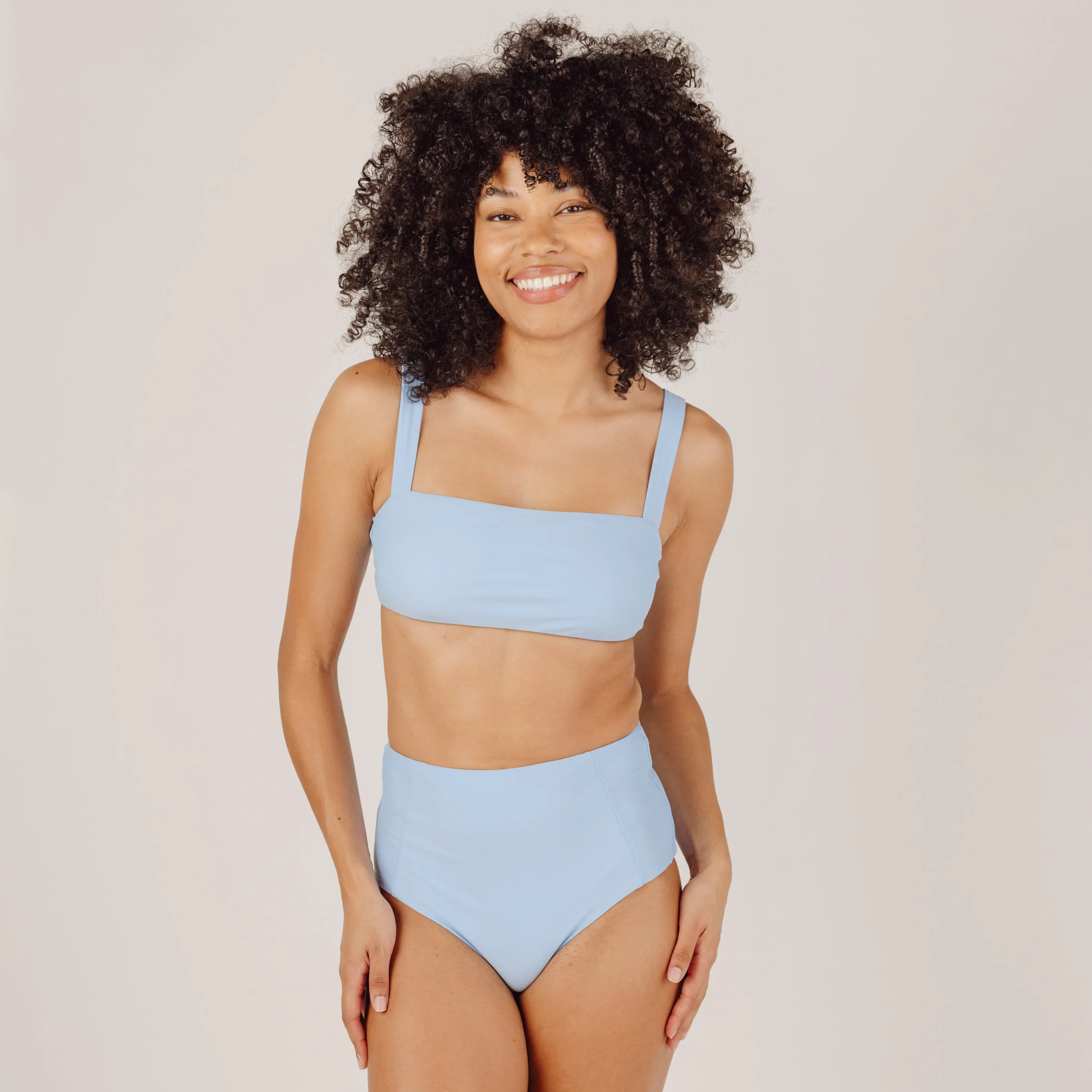 women's peri blue bandeau bikini top sold by minnow product image thumbnail 5